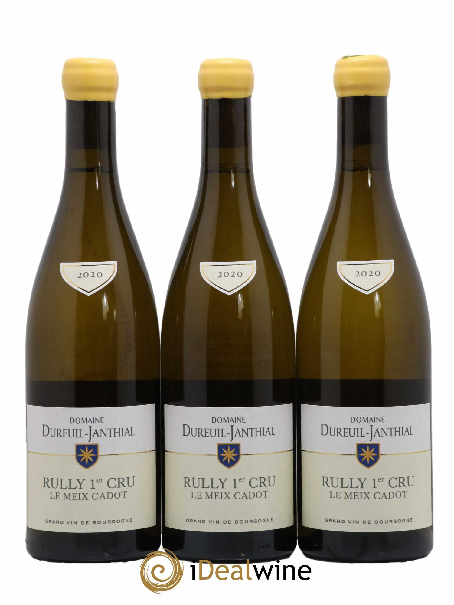 Rully 1er Cru Le Meix Cadot Vincent Dureuil-Janthial 2020 - Lot de 3 bouteilles - 0