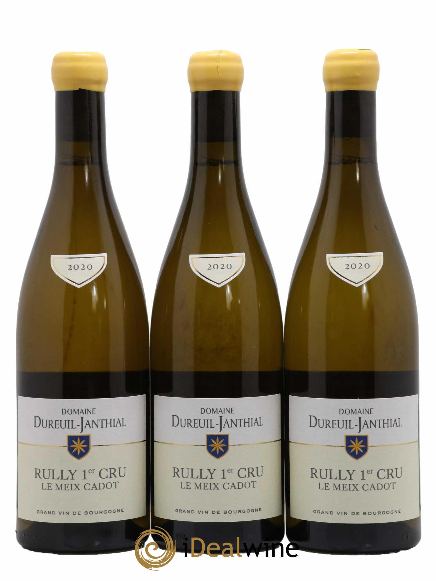 Rully 1er Cru Le Meix Cadot Vincent Dureuil-Janthial 2020 - Lot de 3 bouteilles - 0