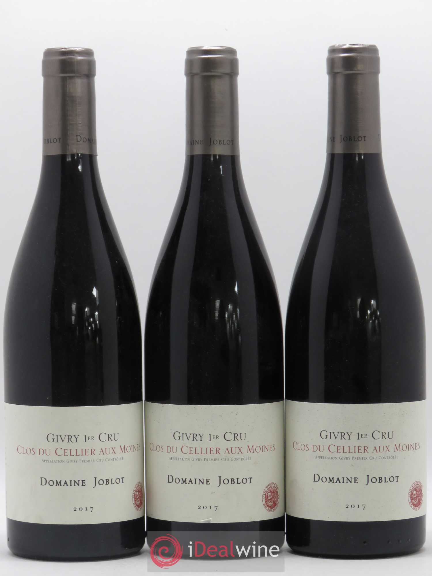 Givry 1er Cru Clos du Cellier aux Moines Joblot (Domaine) 2017 - Lot de 3 bouteilles - 0