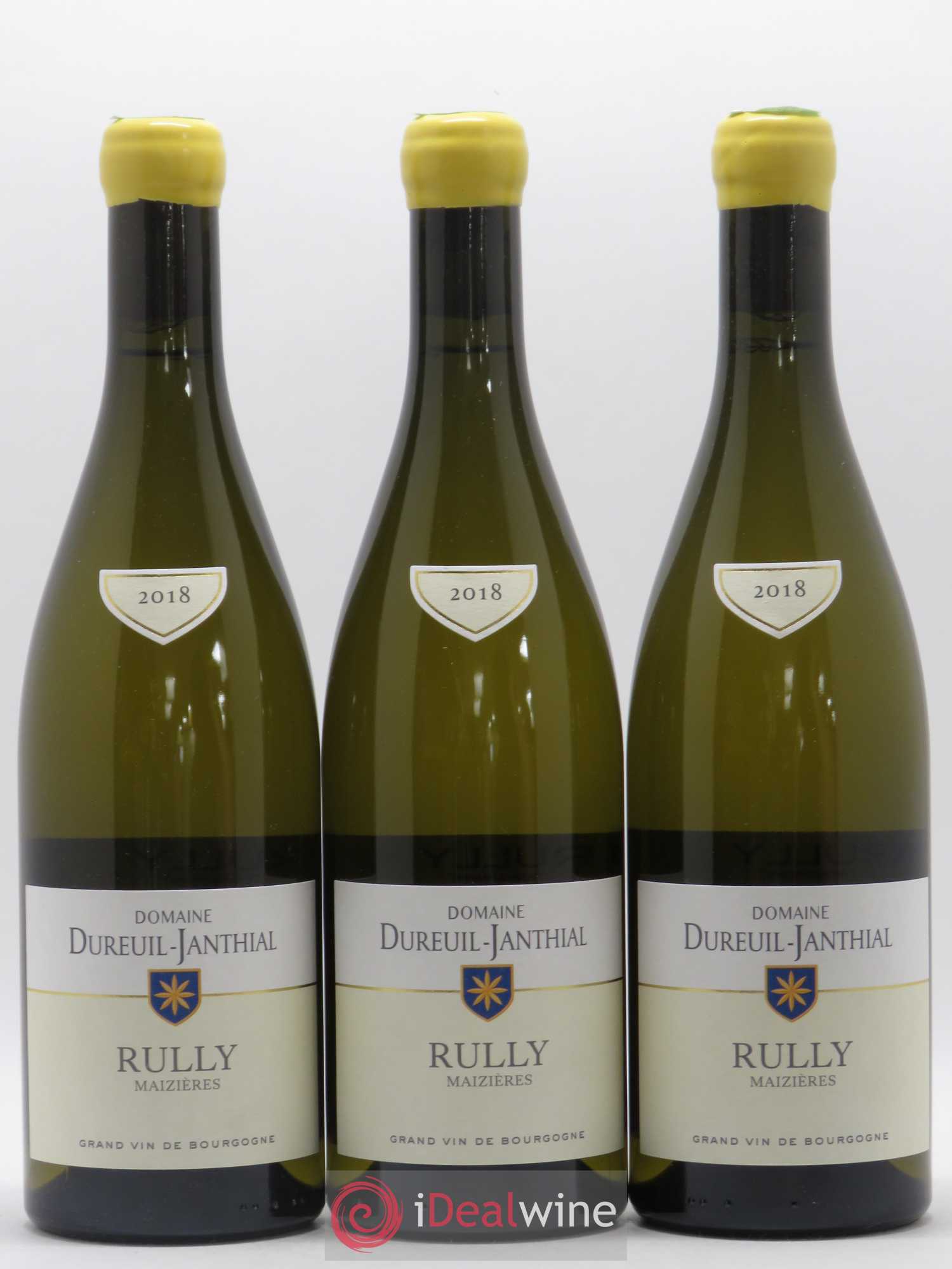 Rully Maizières Vincent Dureuil-Janthial 2018 - Lot de 3 bouteilles - 0