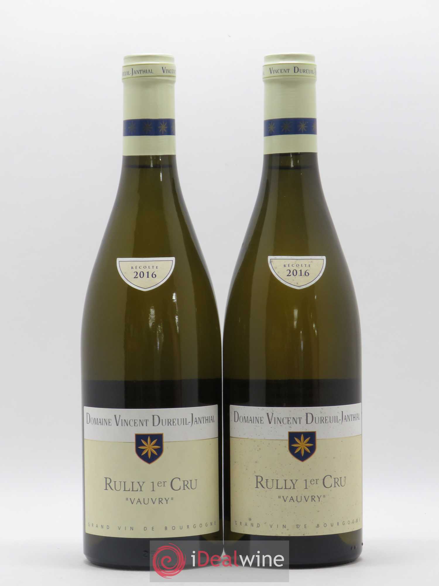 Rully 1er Cru Vauvry Vincent Dureuil-Janthial 2016 - Lot de 2 bouteilles - 0