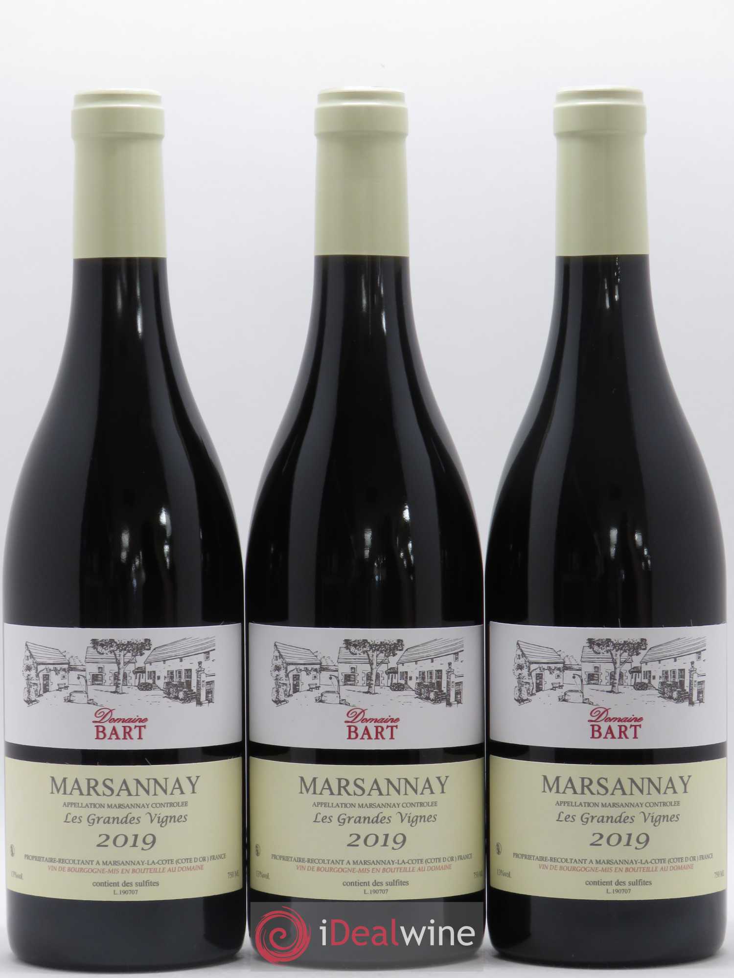 Marsannay Les Grandes vignes Domaine Bart 2019 - Posten von 3 Flaschen - 0