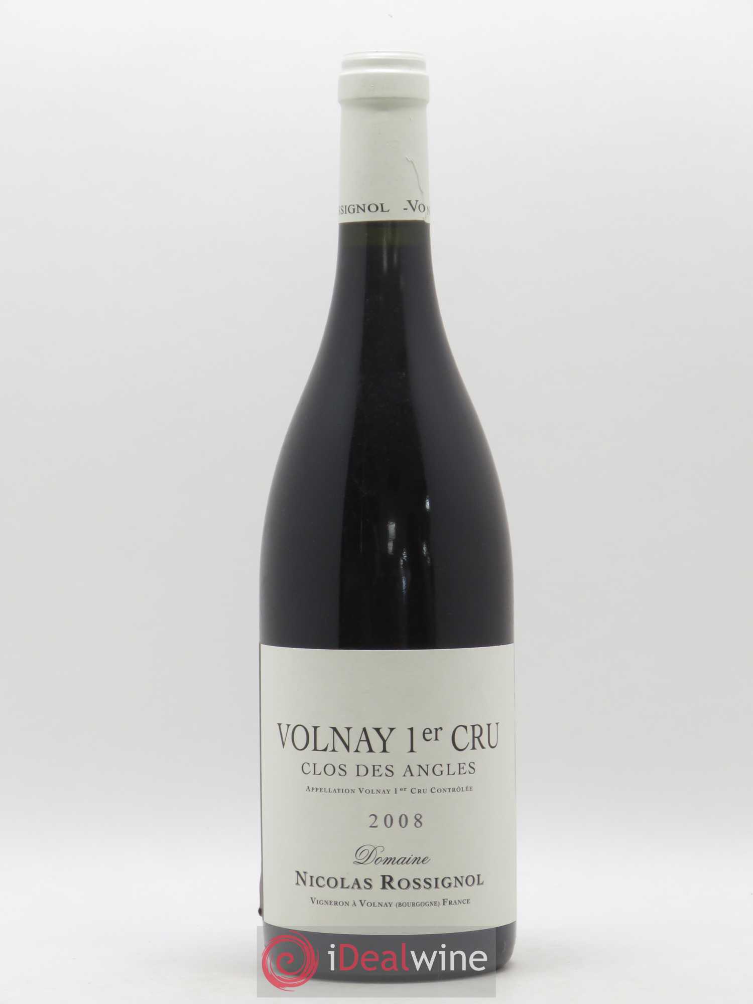 Volnay 1er Cru Clos des Angles Nicolas Rossignol 2008 - Lot de 1 bouteille - 0