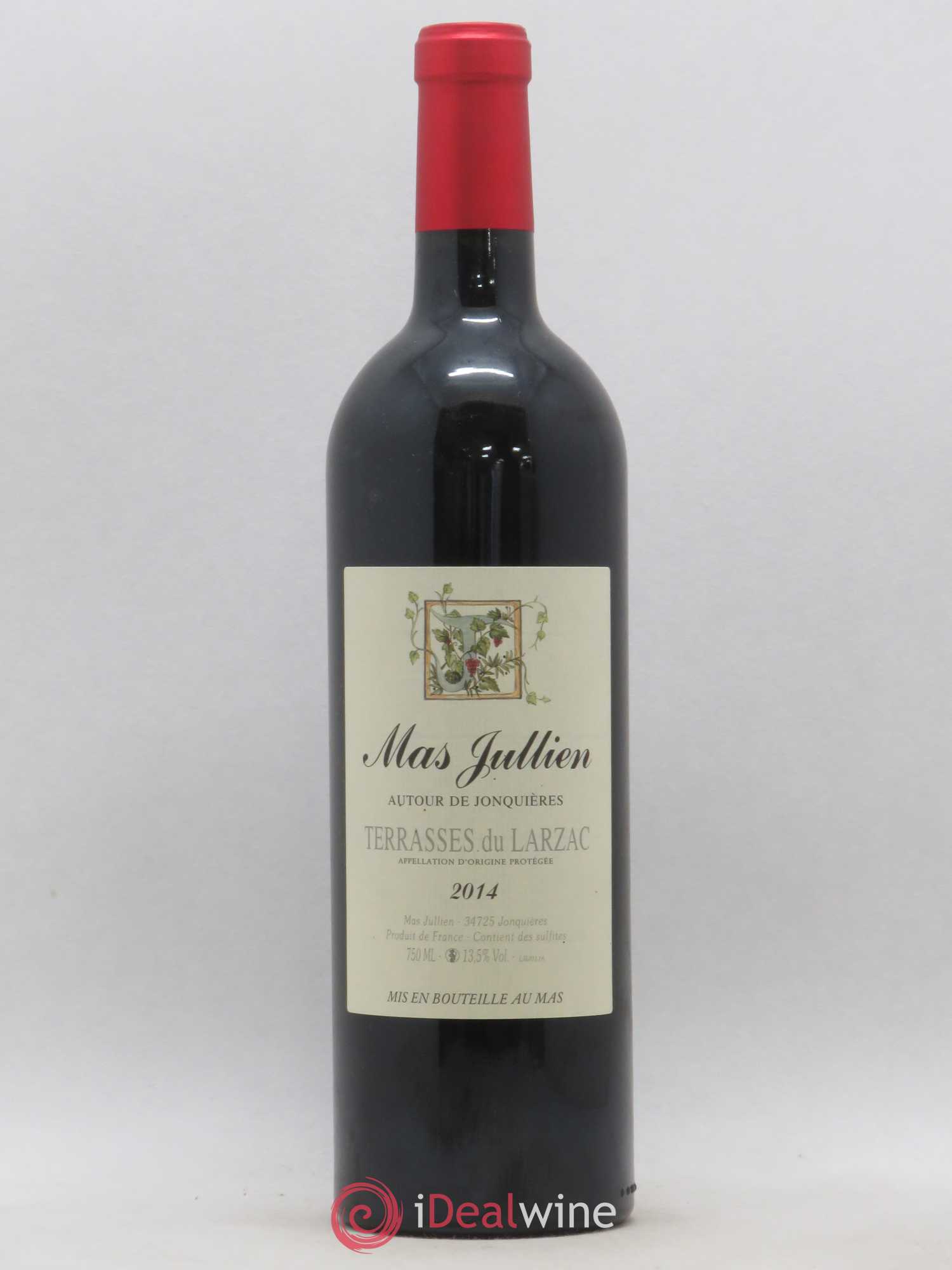 Terrasses du Larzac Mas Jullien Autour de Jonquières Olivier Jullien 2014 - Lot de 1 bouteille - 0