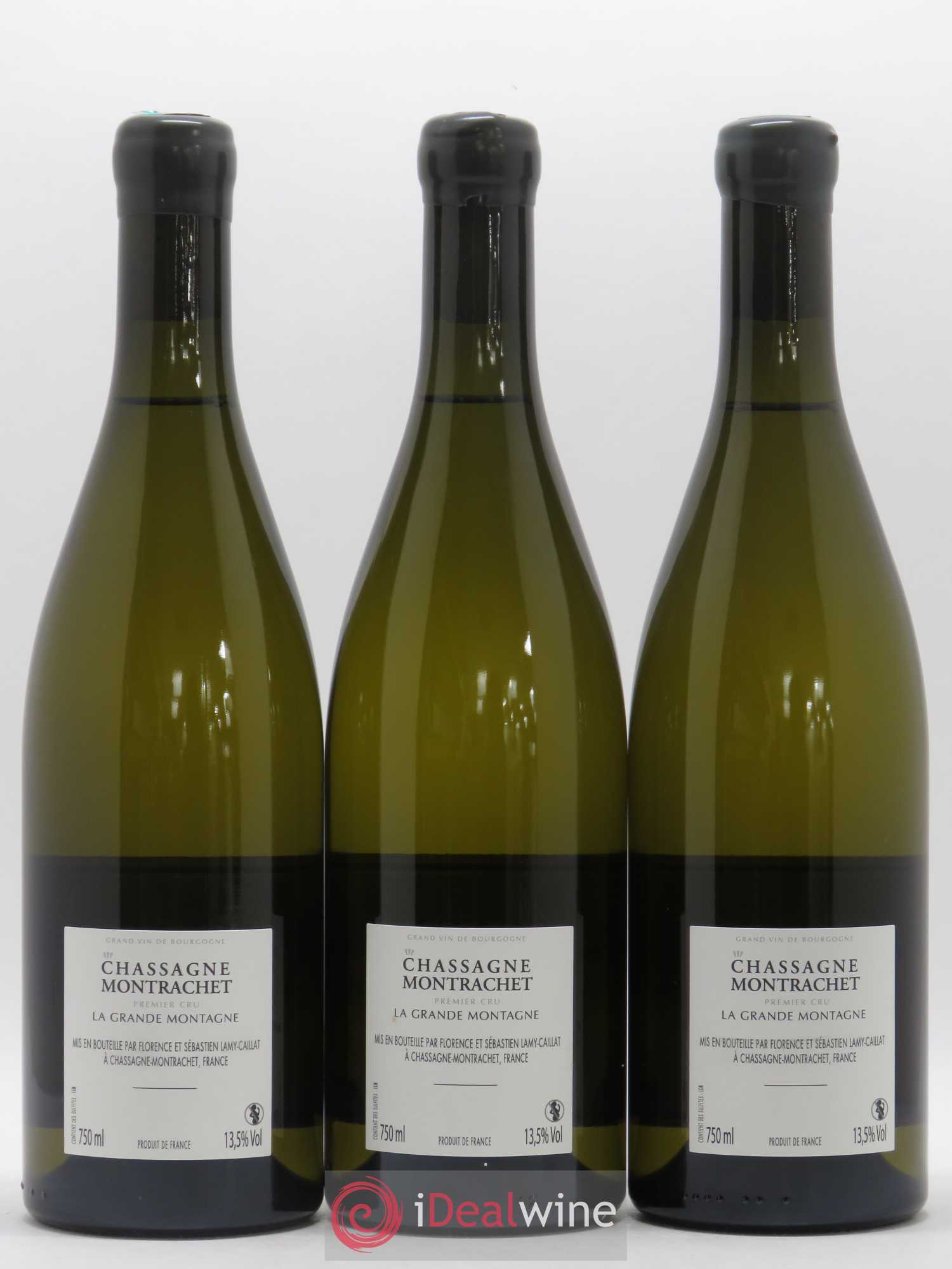 Chassagne-Montrachet 1er Cru La Grande Montagne Lamy-Caillat (Domaine) 2018 - Lot de 3 bouteilles - 1
