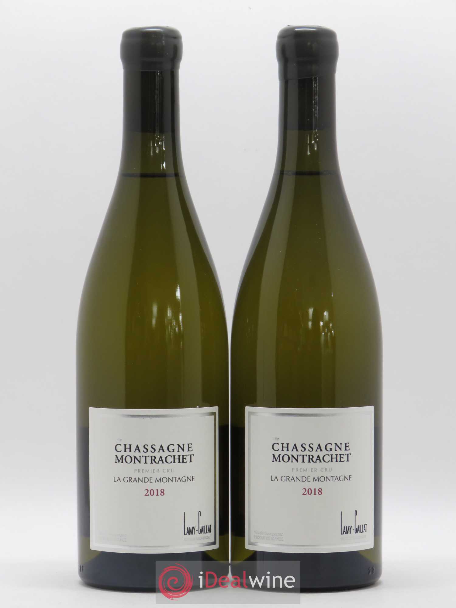 Chassagne-Montrachet 1er Cru La Grande Montagne Lamy-Caillat (Domaine) 2018 - Lot de 2 bouteilles - 0