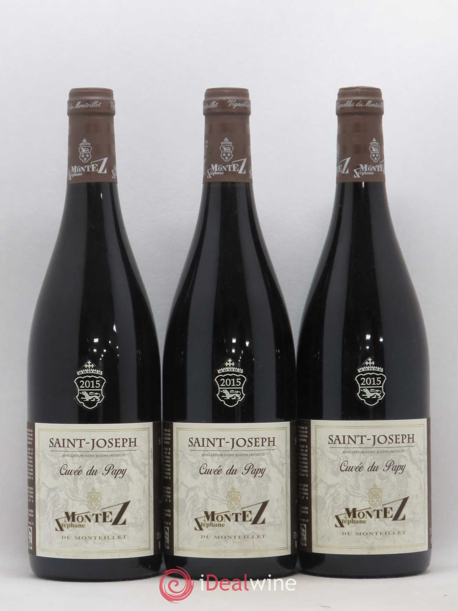 Saint-Joseph Cuvée du Papy Monteillet (Domaine du) - Stéphane Montez 2015 - Lot de 3 bouteilles - 0