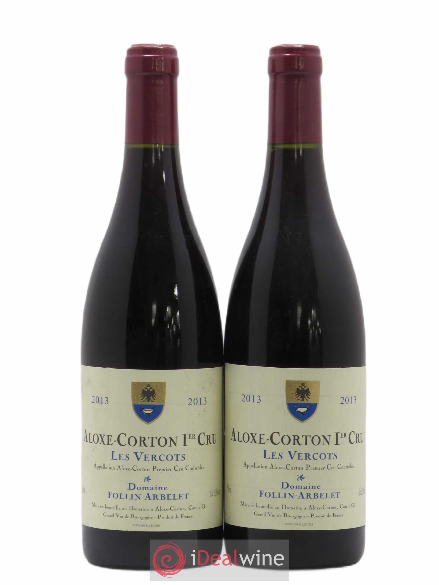 Aloxe-Corton 1er Cru Les Vercots Follin-Arbelet (Domaine) 2013 - Lot de 2 bouteilles - 0