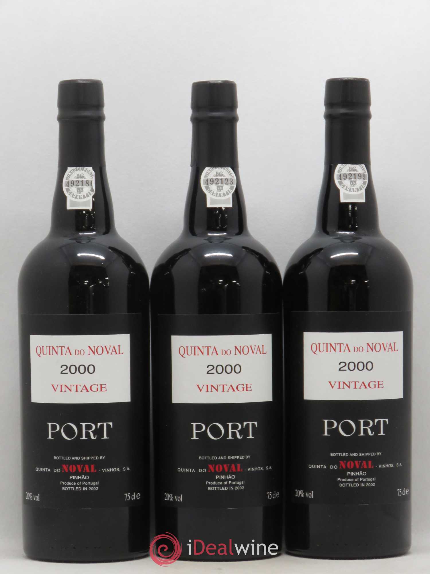 Porto Quinta Do Noval Vintage Vintage 2000 - Lot de 3 bouteilles - 0