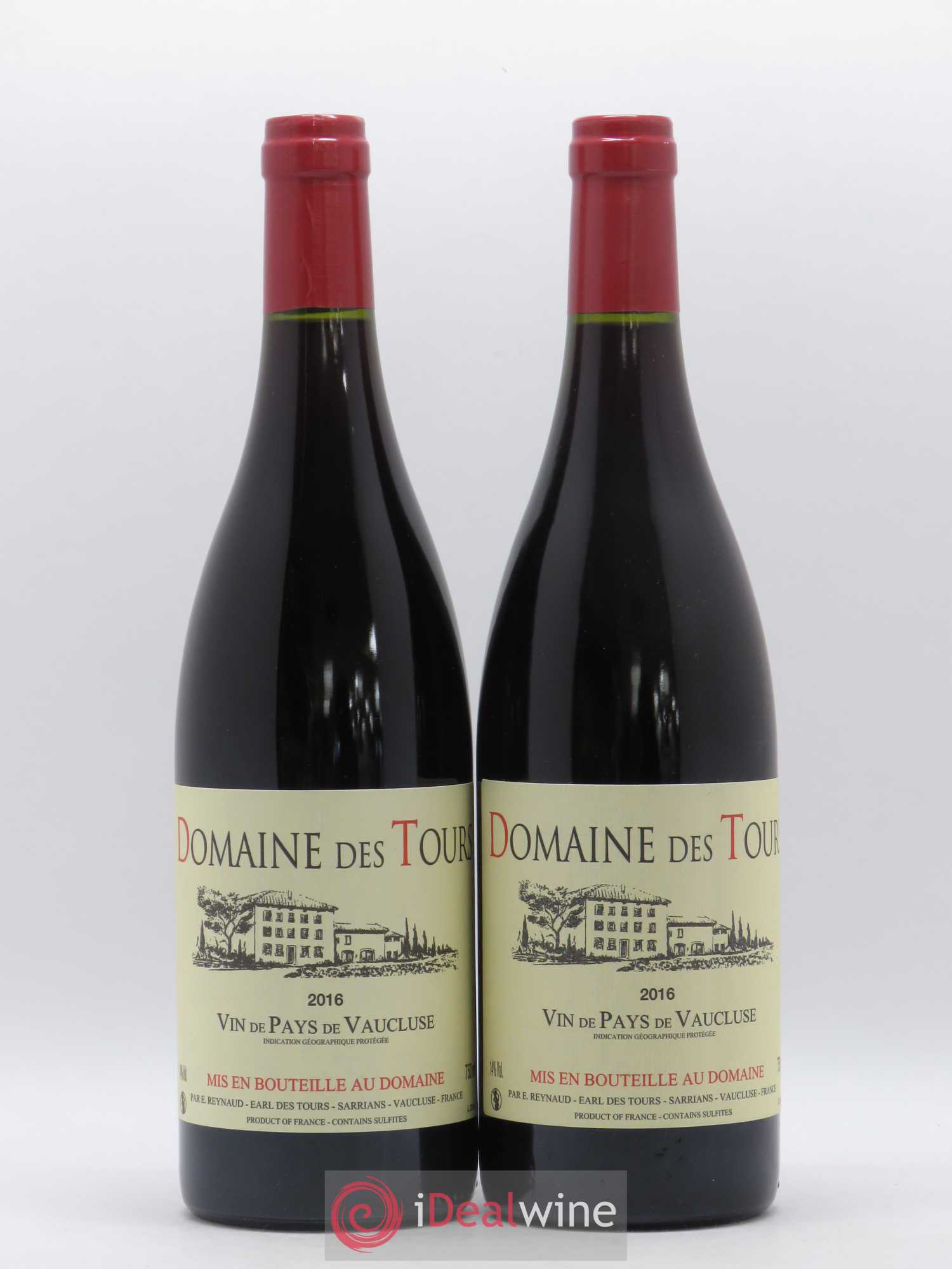 Vaucluse (Vin de Pays de Vaucluse) Domaine des Tours Emmanuel Reynaud 2016 - Lot de 2 bouteilles - 0