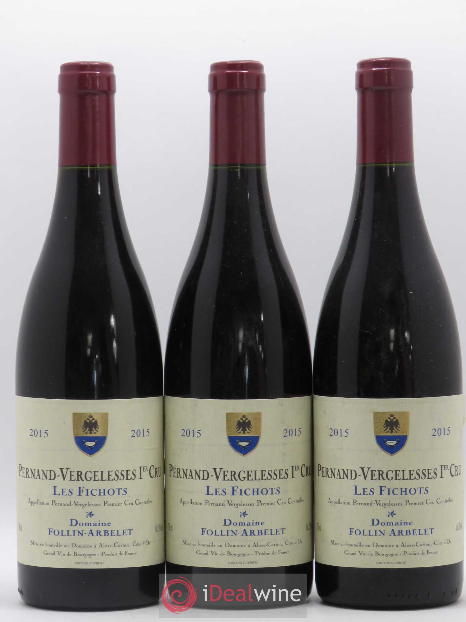 Pernand-Vergelesses 1er Cru Les Fichots Follin-Arbelet (Domaine) 2015 - Lot de 3 bouteilles - 0