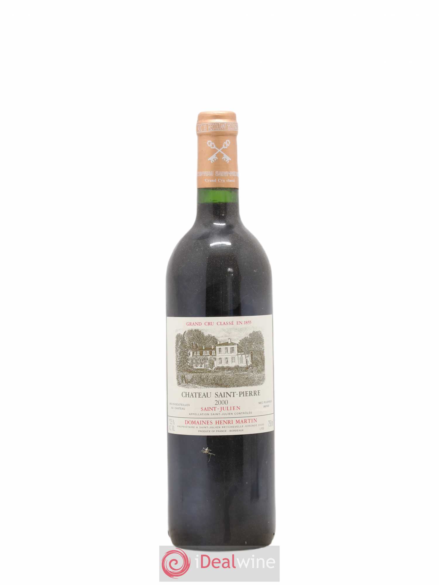 Château Saint-Pierre 4ème Grand Cru Classé 2000 - Lot de 1 bouteille - 0
