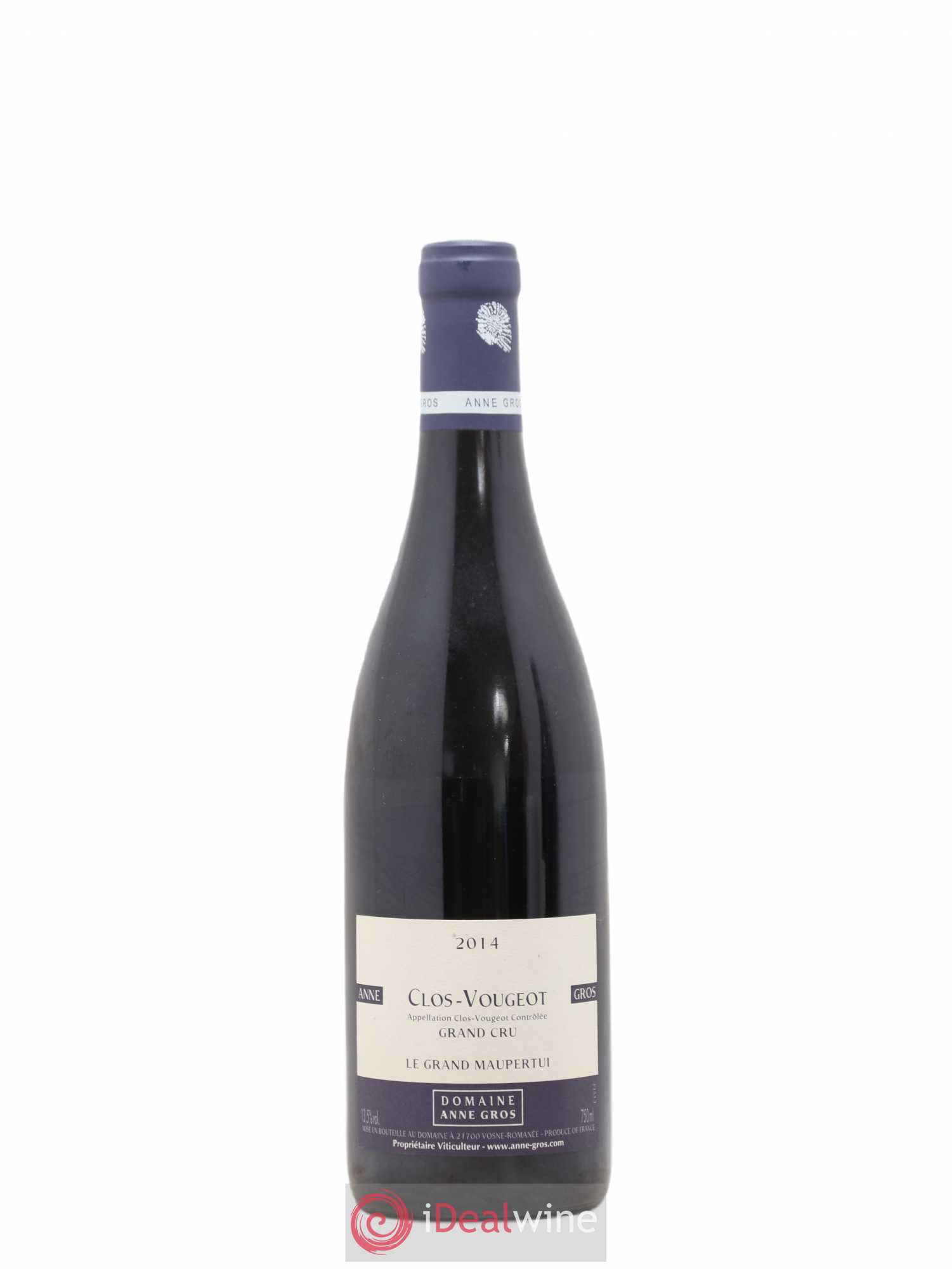 Clos de Vougeot Grand Cru Le Grand Maupertui Anne Gros 2014 - Lot de 1 bouteille - 0