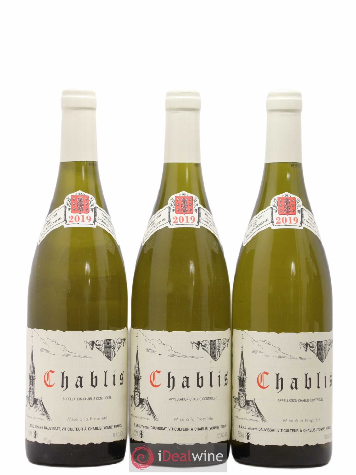 Chablis Vincent Dauvissat (Domaine) 2019 - Lot de 3 bouteilles - 0