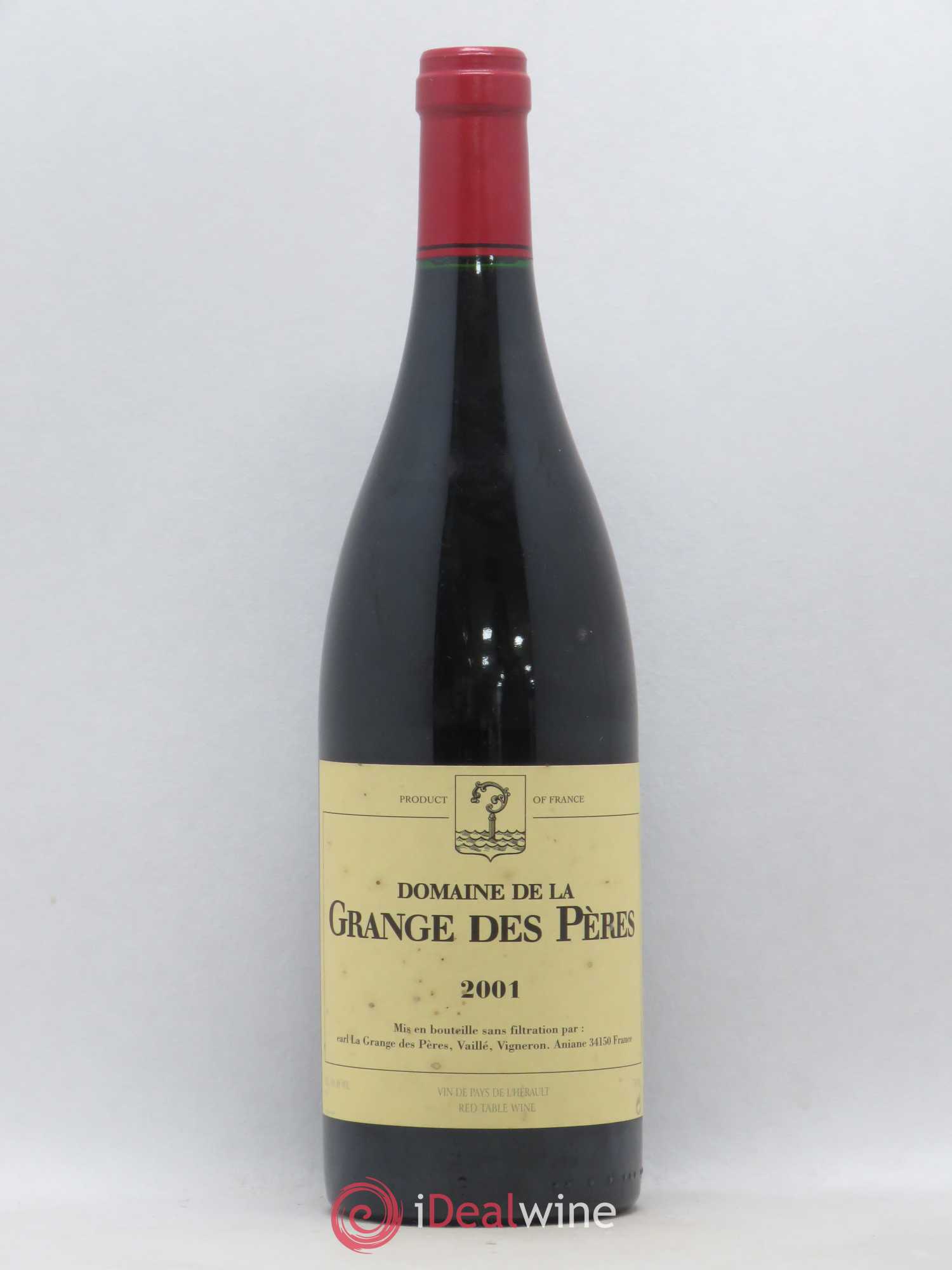 Pays d'Hérault Grange des Pères Laurent Vaillé 2001 - Lot de 1 bouteille - 0