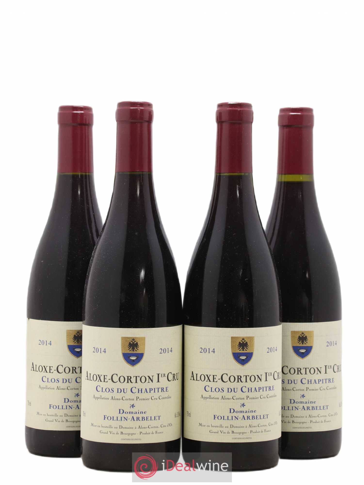 Aloxe-Corton 1er Cru Clos du Chapitre Follin-Arbelet (Domaine) 2014 - Lot de 4 bouteilles - 0
