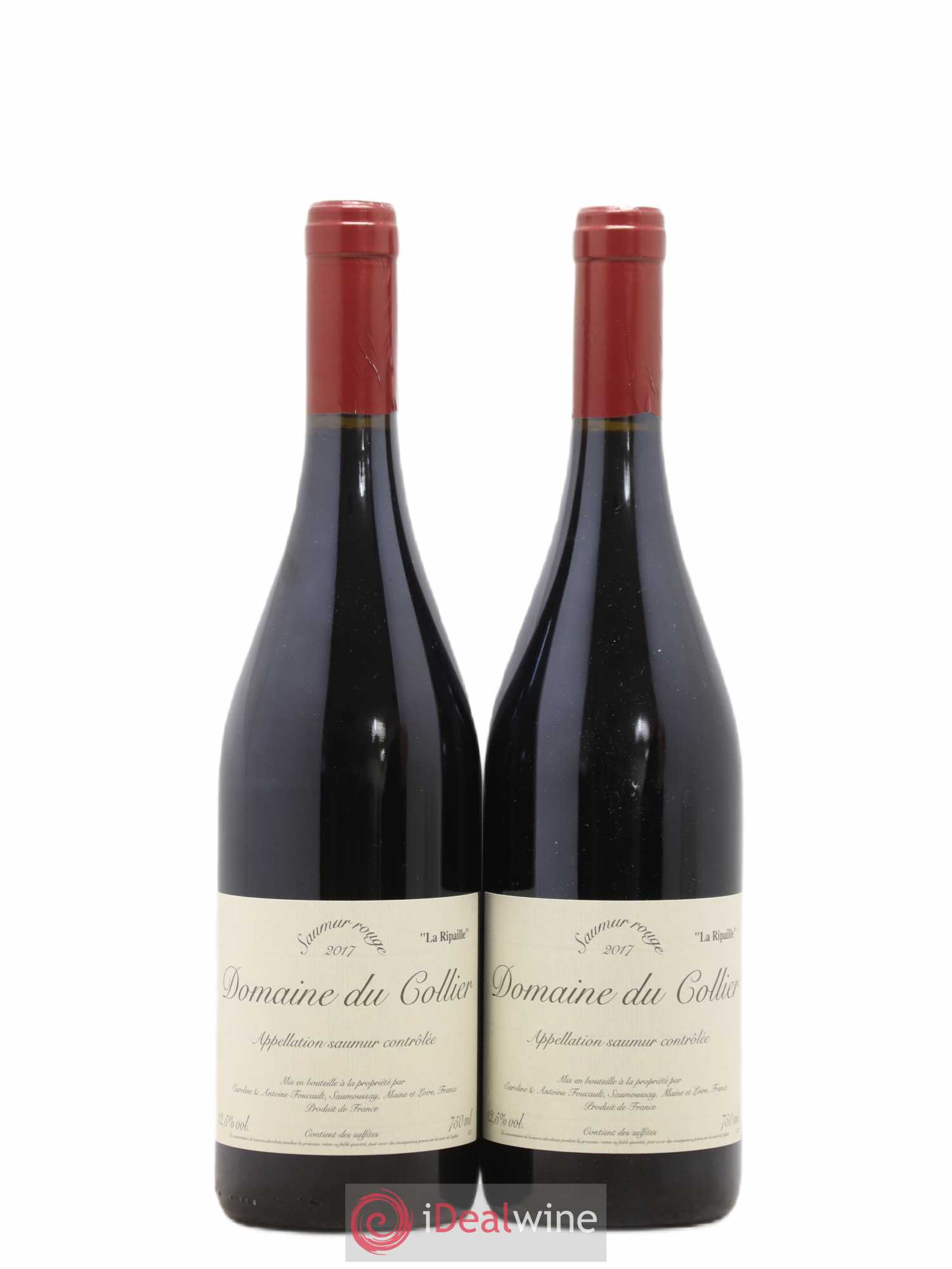 Saumur La Ripaille Domaine du Collier 2017 - Lot de 2 bouteilles - 0