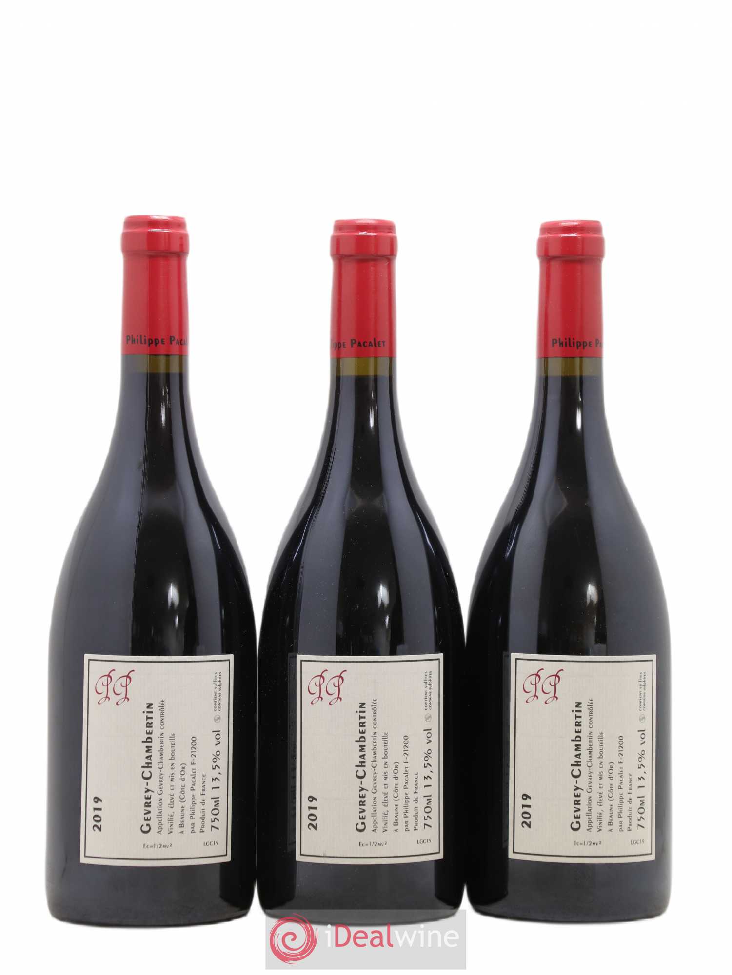 Gevrey-Chambertin Philippe Pacalet 2019 - Lot de 3 bouteilles - 1