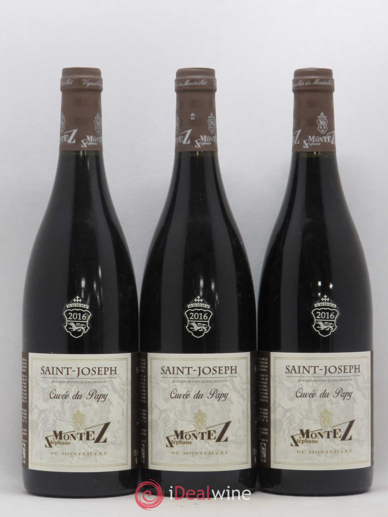Saint-Joseph Cuvée du Papy Monteillet (Domaine du) - Stéphane Montez 2016 - Lot de 3 bouteilles - 0