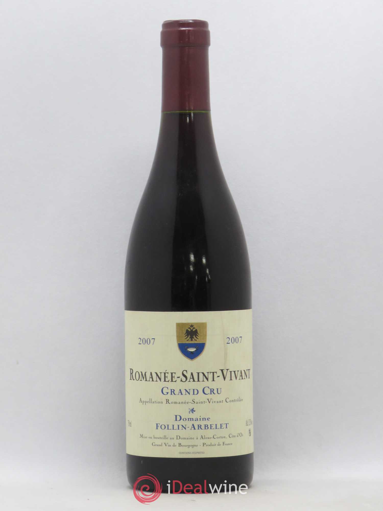 Romanée-Saint-Vivant Grand Cru Follin-Arbelet 2007 - Lot de 1 bouteille - 0