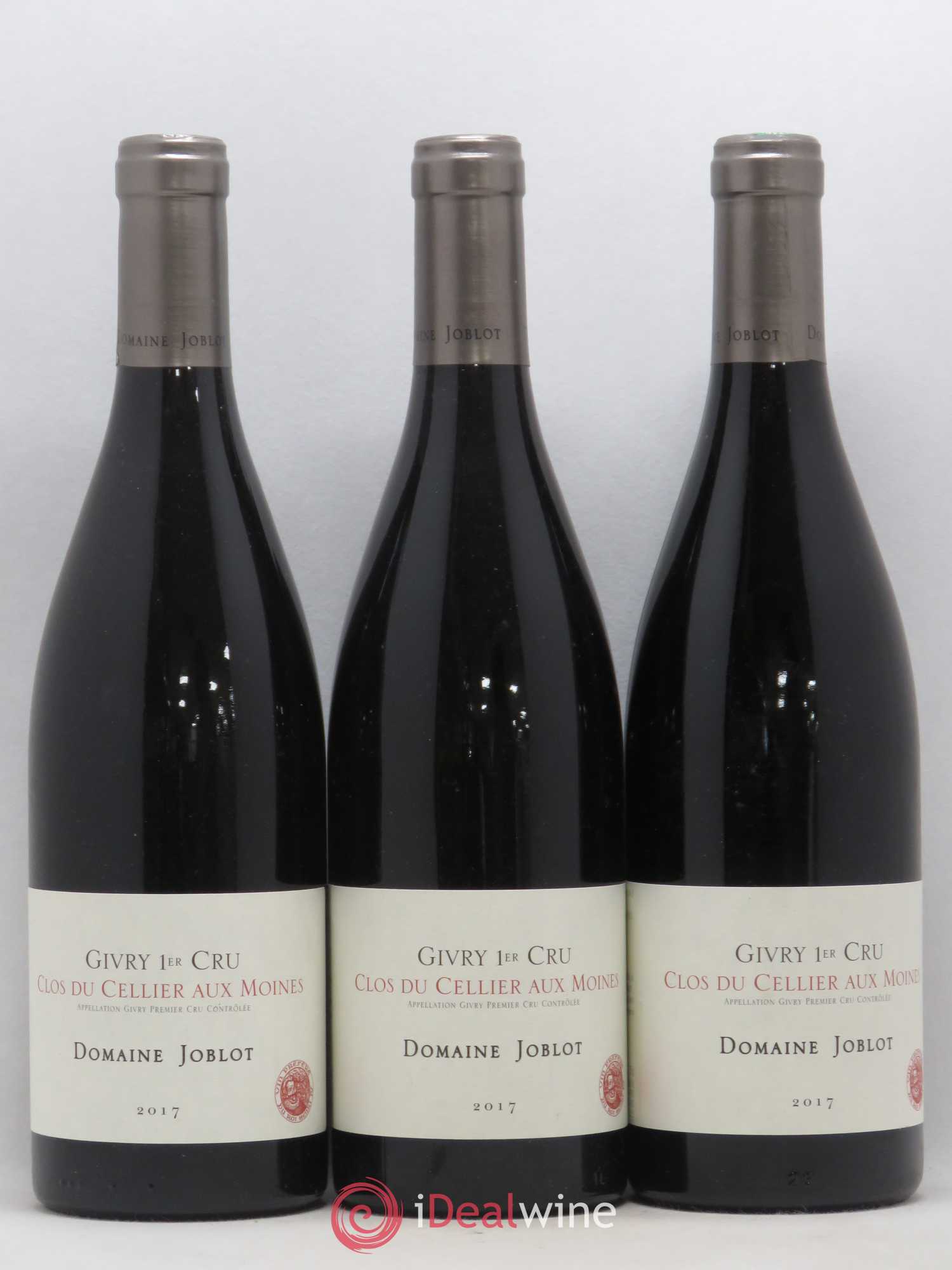 Givry 1er Cru Clos du Cellier aux Moines Joblot (Domaine) 2017 - Lot de 3 bouteilles - 0