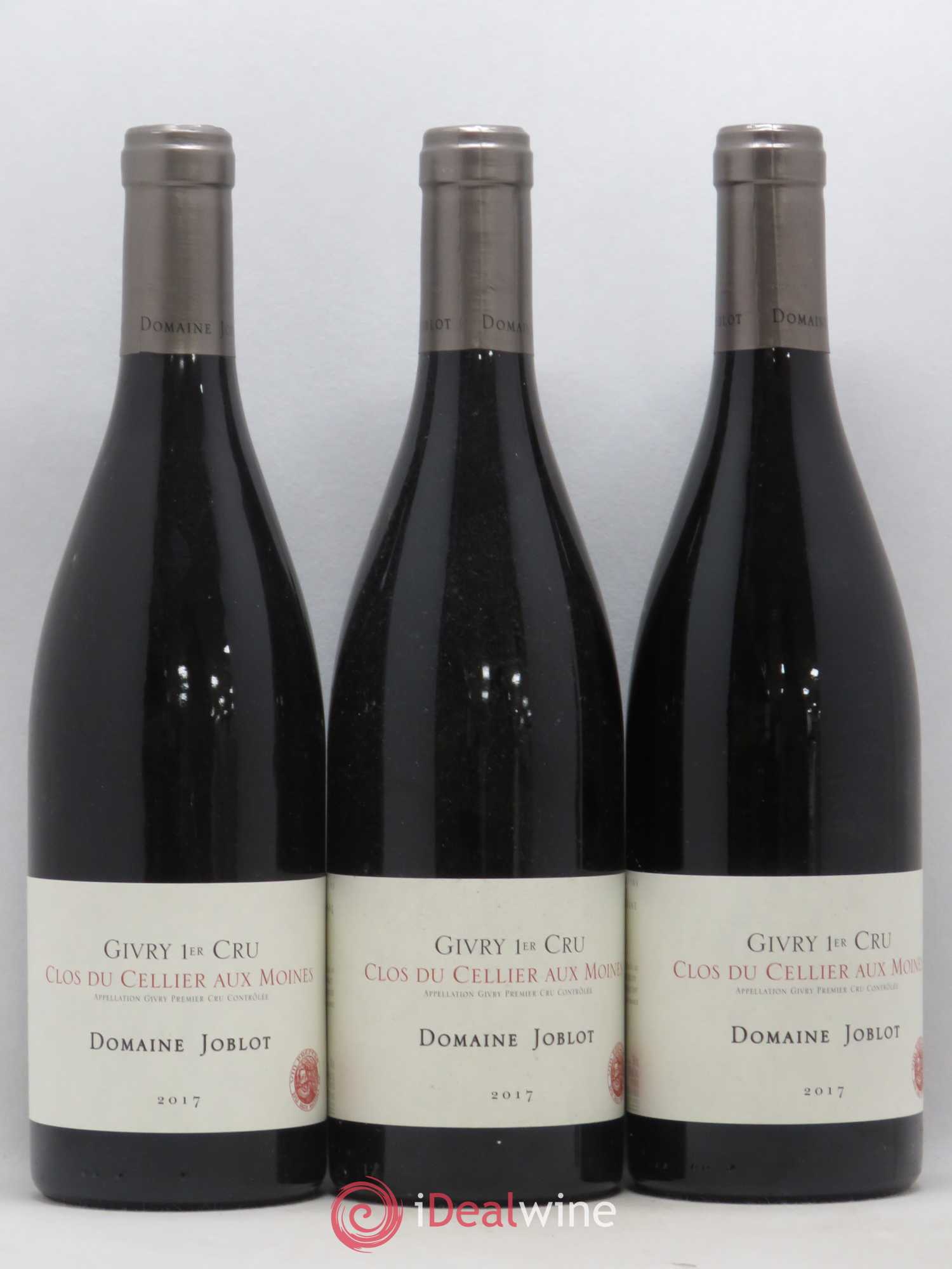 Givry 1er Cru Clos du Cellier aux Moines Joblot (Domaine) 2017 - Lot de 3 bouteilles - 0