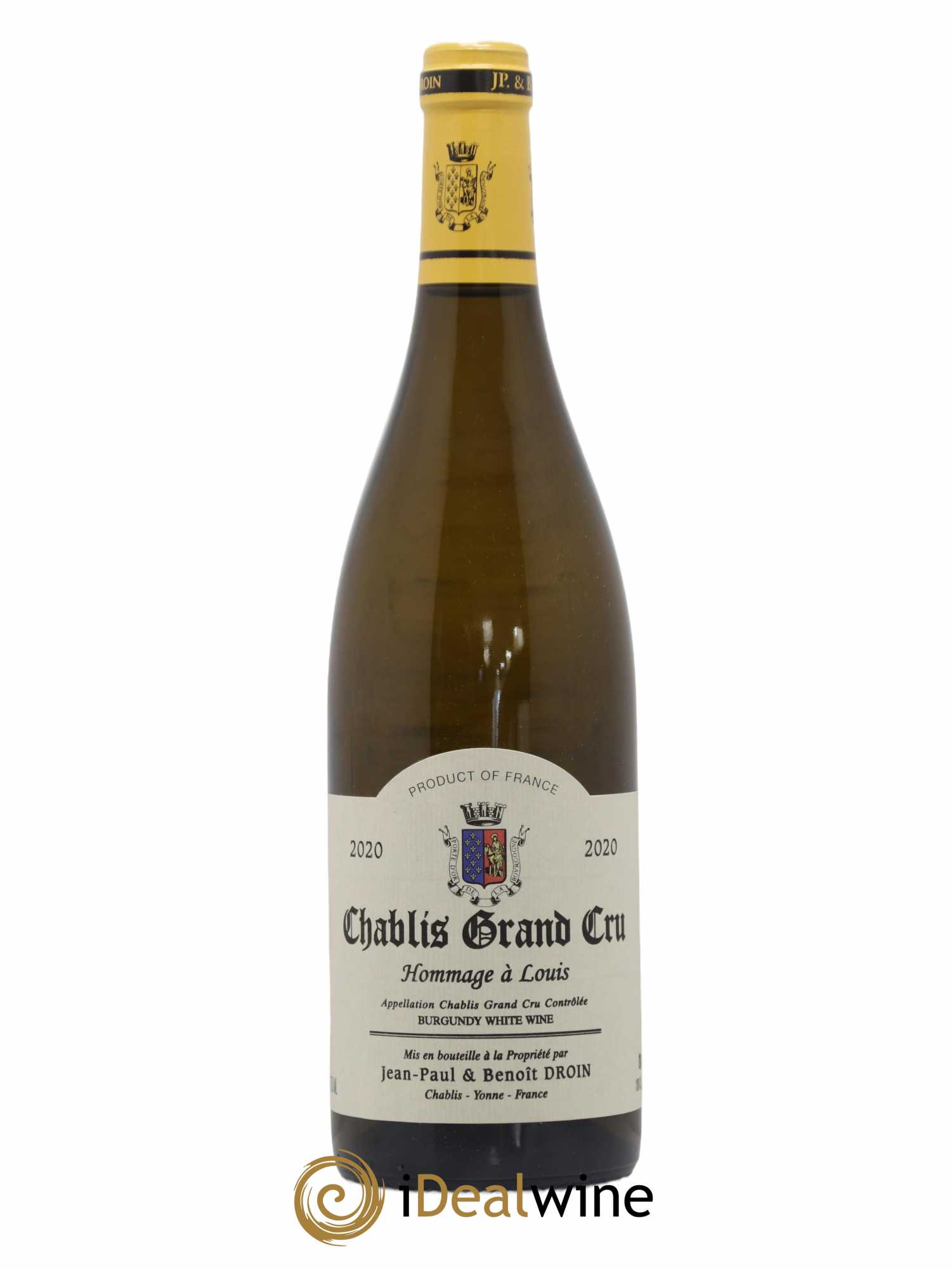 Chablis Grand Cru Hommage à Louis Jean-Paul & Benoît Droin (Domaine) 2020 - Lot de 1 bouteille - 0