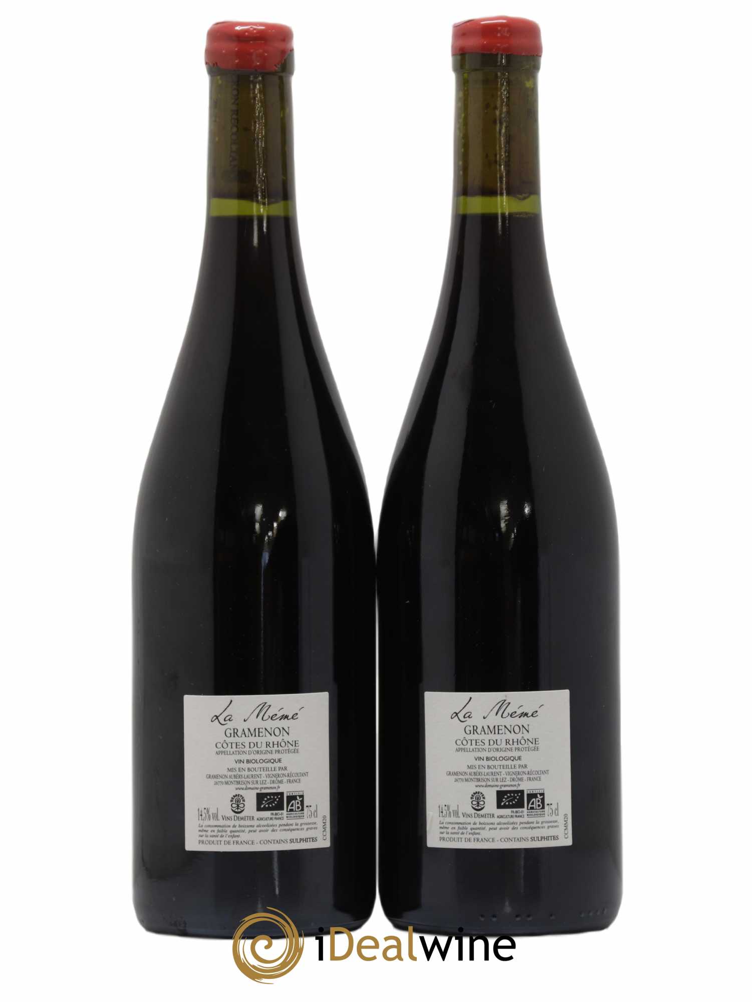 Côtes-du-Rhône La Mémé Ceps Centenaires Gramenon (Domaine) 2020 - Lot de 2 bouteilles - 1