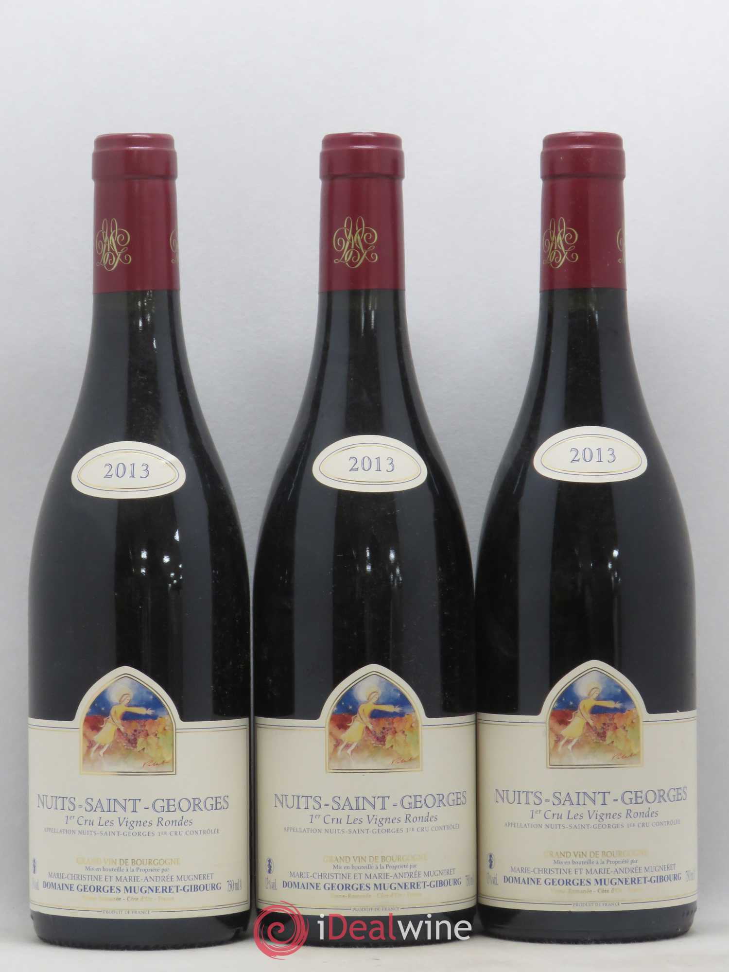 Nuits-Saint-Georges 1er Cru Les Vignes Rondes Mugneret-Gibourg (Domaine) 2013 - Lot de 3 bouteilles - 0