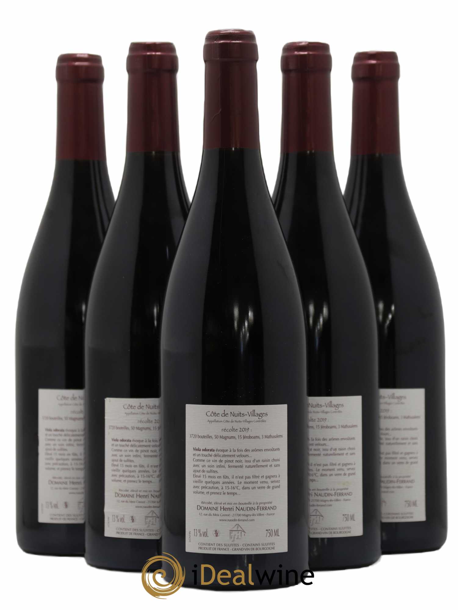 Côte de Nuits-Villages Viola Odorata Naudin-Ferrand (Domaine) 2019 - Lot de 5 bouteilles - 1