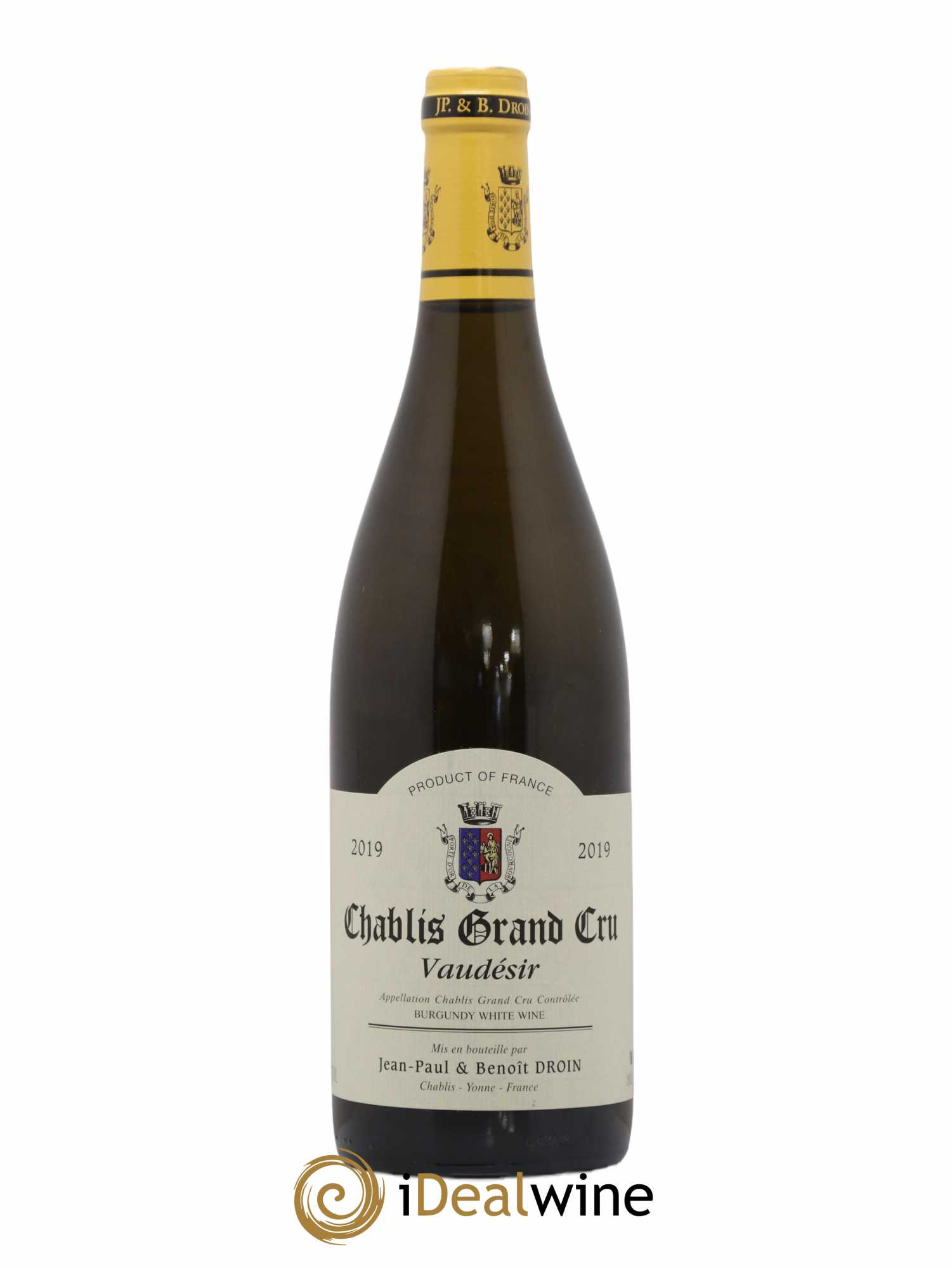 Chablis Grand Cru Vaudésir Jean-Paul & Benoît Droin (Domaine) 2019 - Lot de 1 bouteille - 0