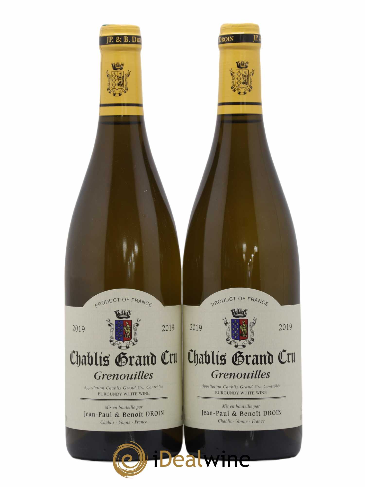 Chablis Grand Cru Grenouilles Jean-Paul & Benoît Droin (Domaine) 2019 - Lot de 2 bouteilles - 0