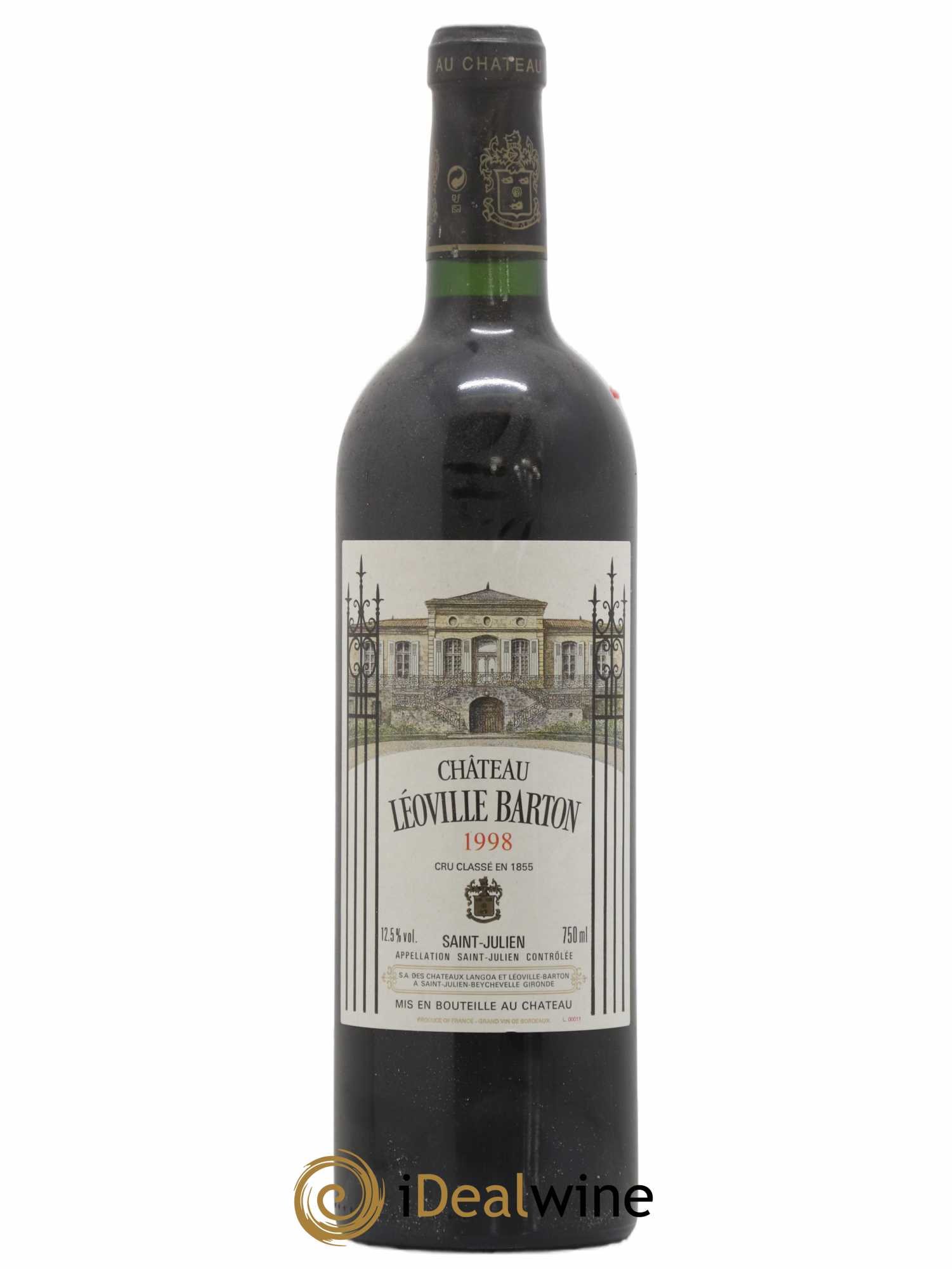 Château Léoville Barton 2ème Grand Cru Classé 1998 - Lot de 1 bouteille - 0
