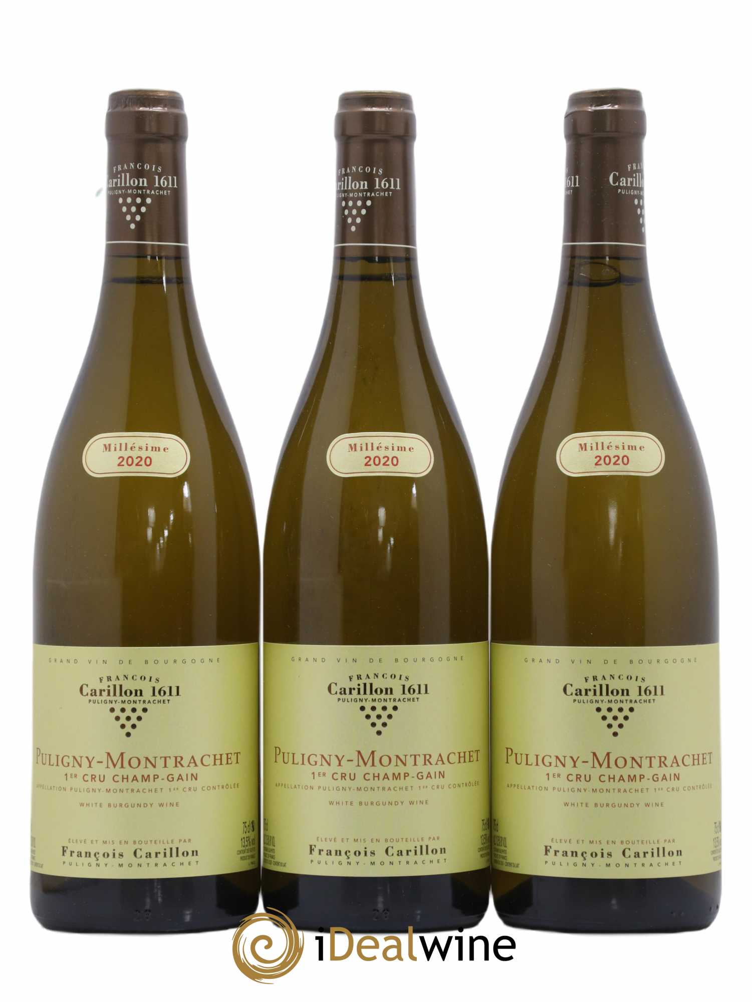 Puligny-Montrachet 1er Cru Champ-Gain François Carillon 2020 - Lot de 3 bouteilles - 0