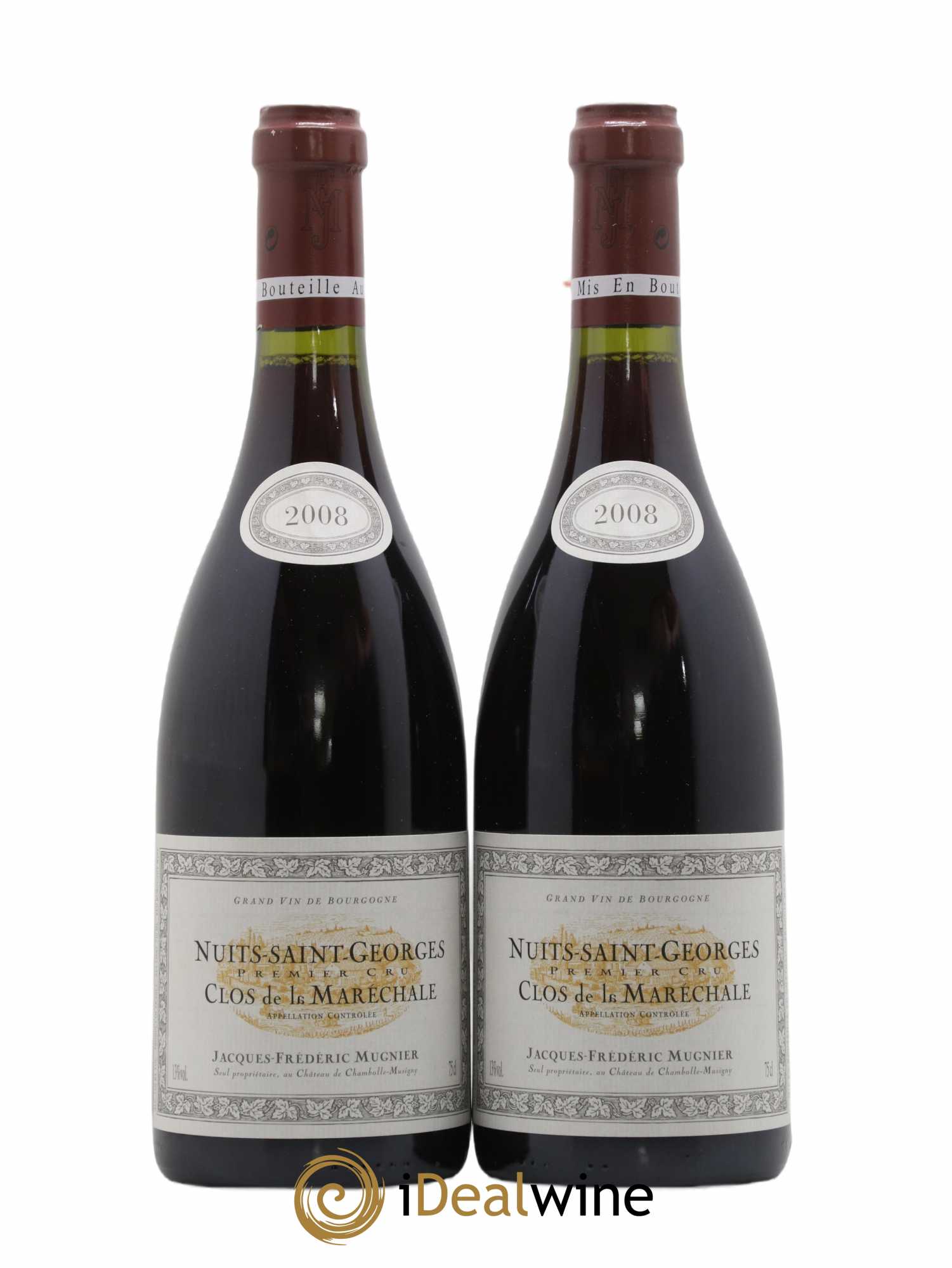 Nuits-Saint-Georges 1er Cru Clos de La Maréchale Jacques-Frédéric Mugnier 2008 - Lot de 2 bouteilles - 0