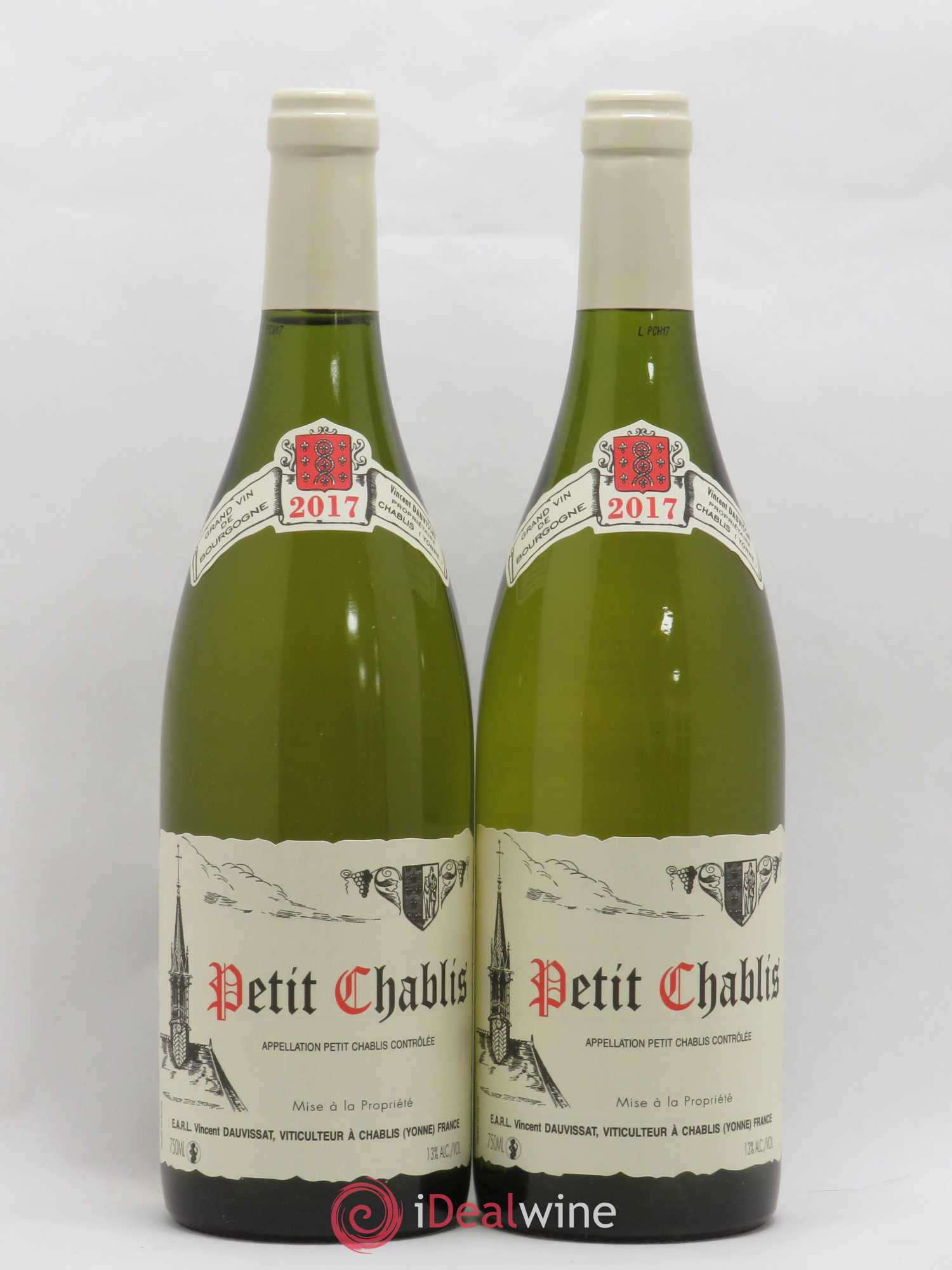Petit Chablis Vincent Dauvissat (Domaine) 2017 - Lot de 2 bouteilles - 0