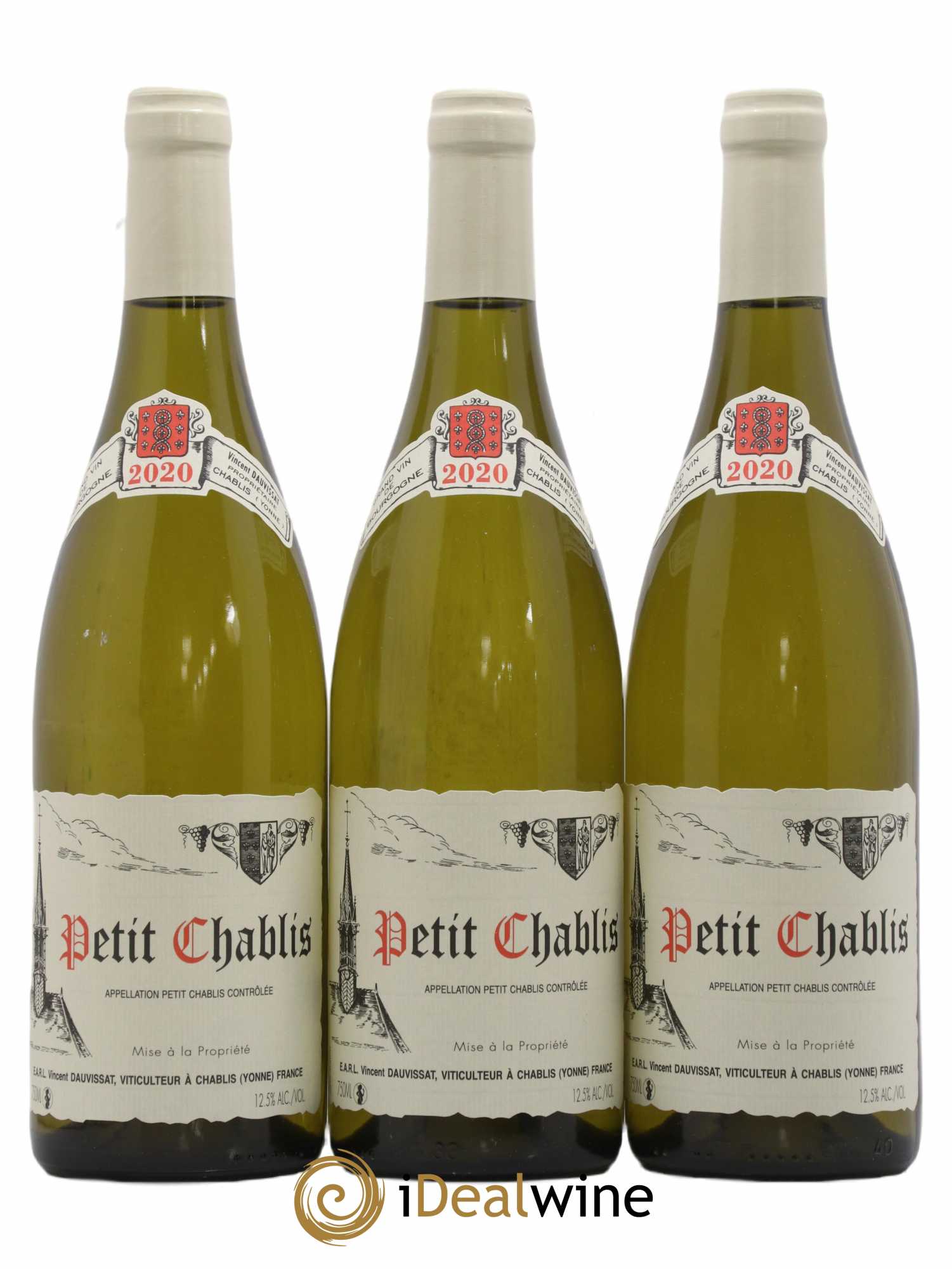 Petit Chablis Vincent Dauvissat (Domaine) 2020 - Lot de 3 bouteilles - 0