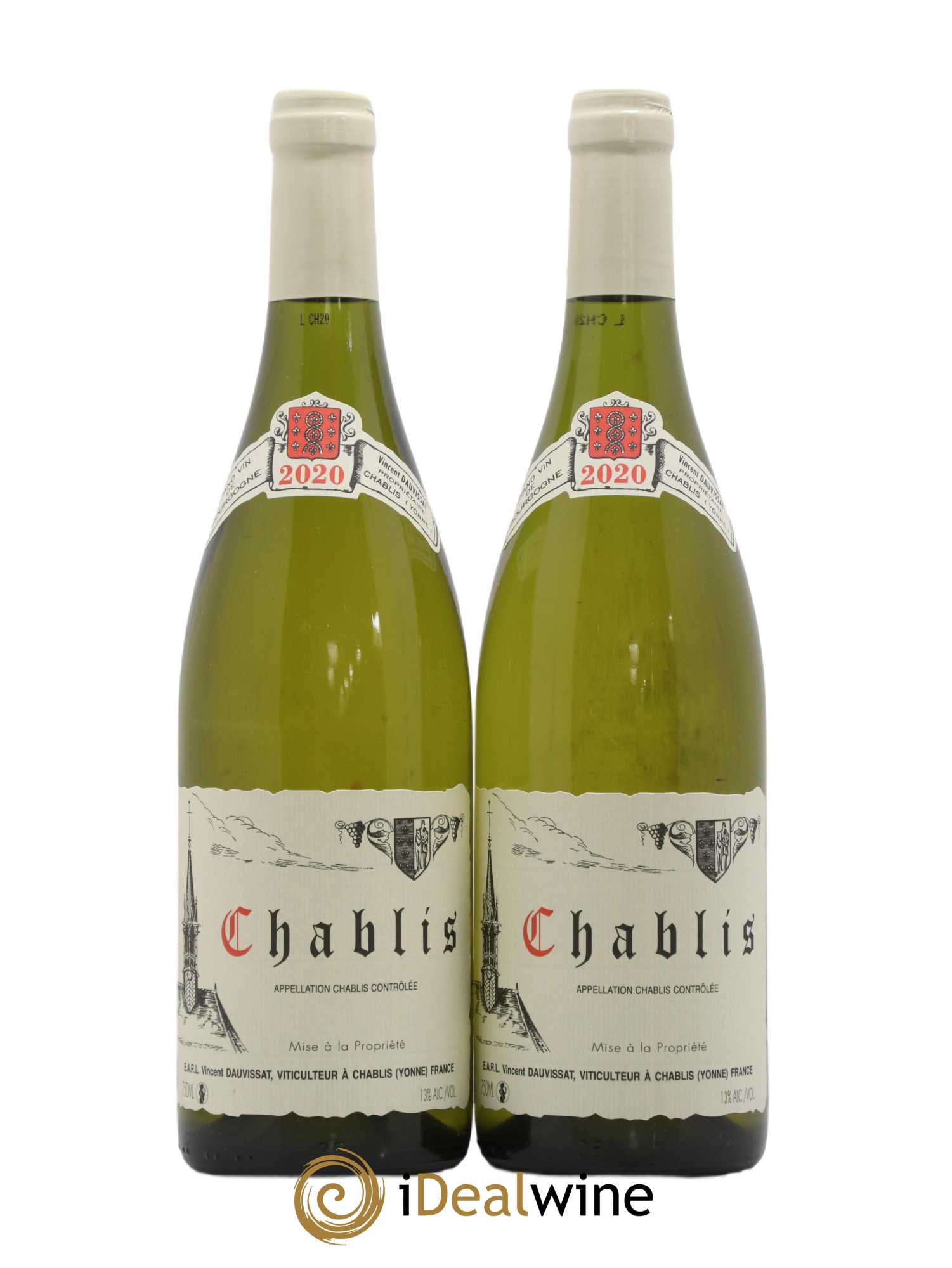Chablis Vincent Dauvissat (Domaine) 2020 - Lot de 2 bouteilles - 0