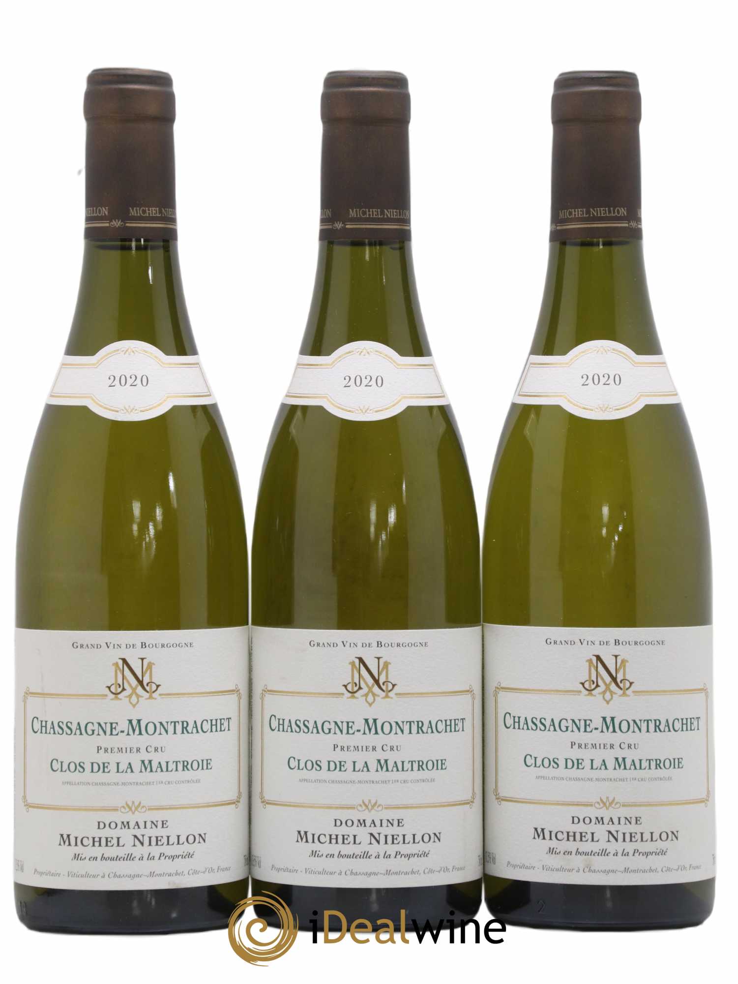 Chassagne-Montrachet 1er Cru Clos de la Maltroie Michel Niellon (Domaine) 2020 - Lot de 3 bouteilles - 0