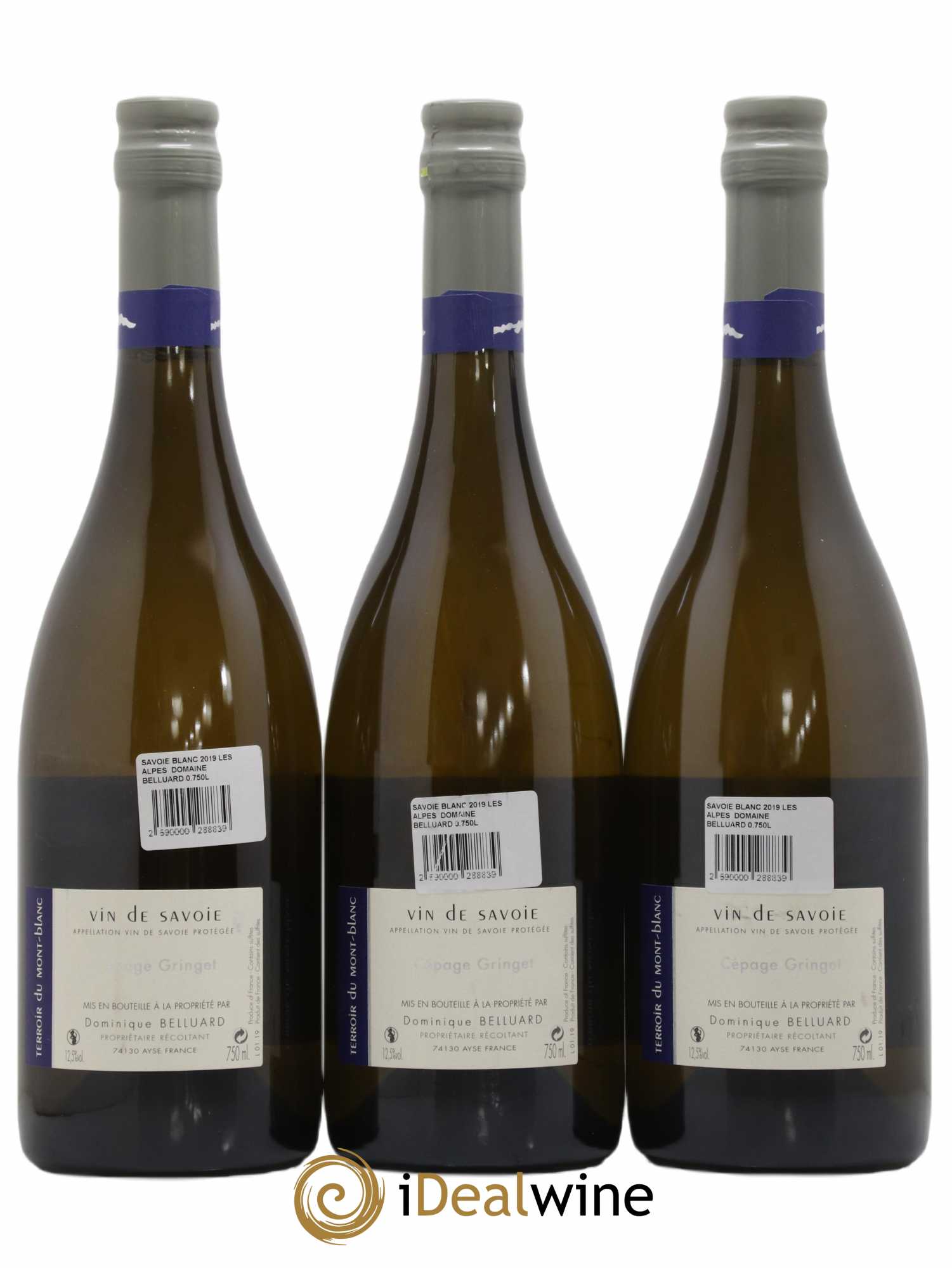 Vin de Savoie Les Alpes Domaine Belluard 2019 - Lot de 3 bouteilles - 1