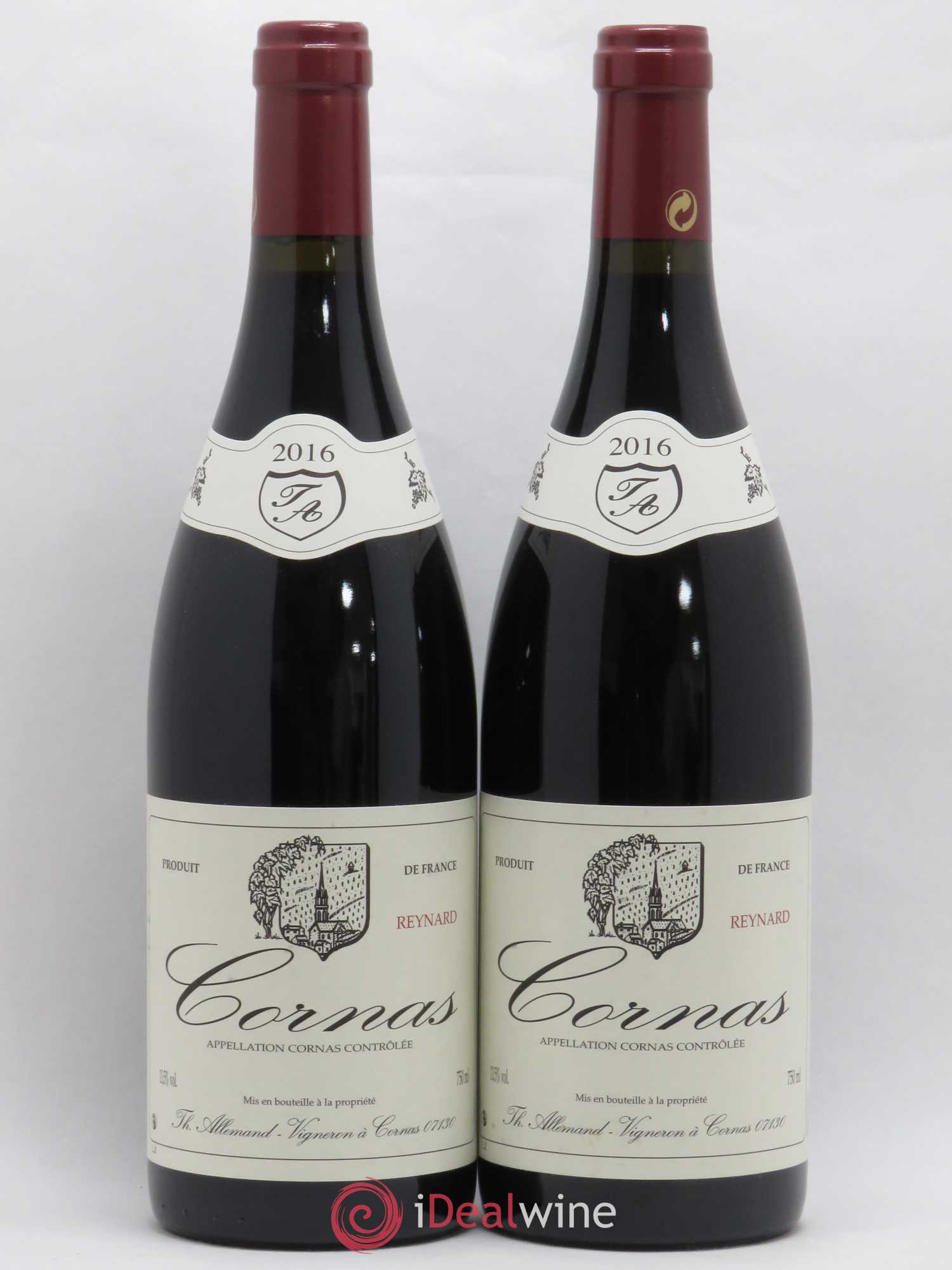 Cornas Reynard Thierry Allemand 2016 - Lot de 2 bouteilles - 0