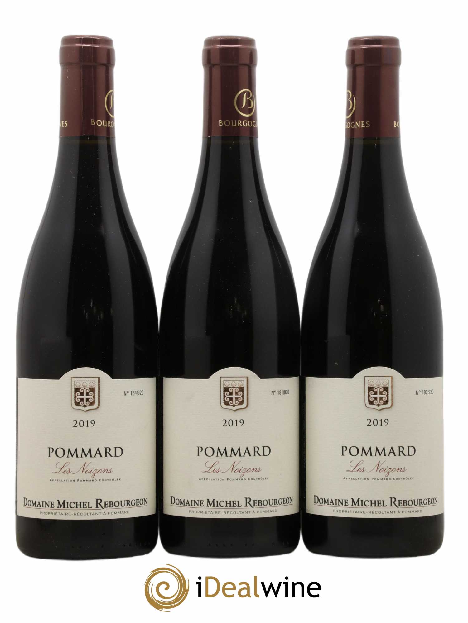 Pommard Les Noizons Michel Rebourgeon 2019 - Lot de 3 bouteilles - 0
