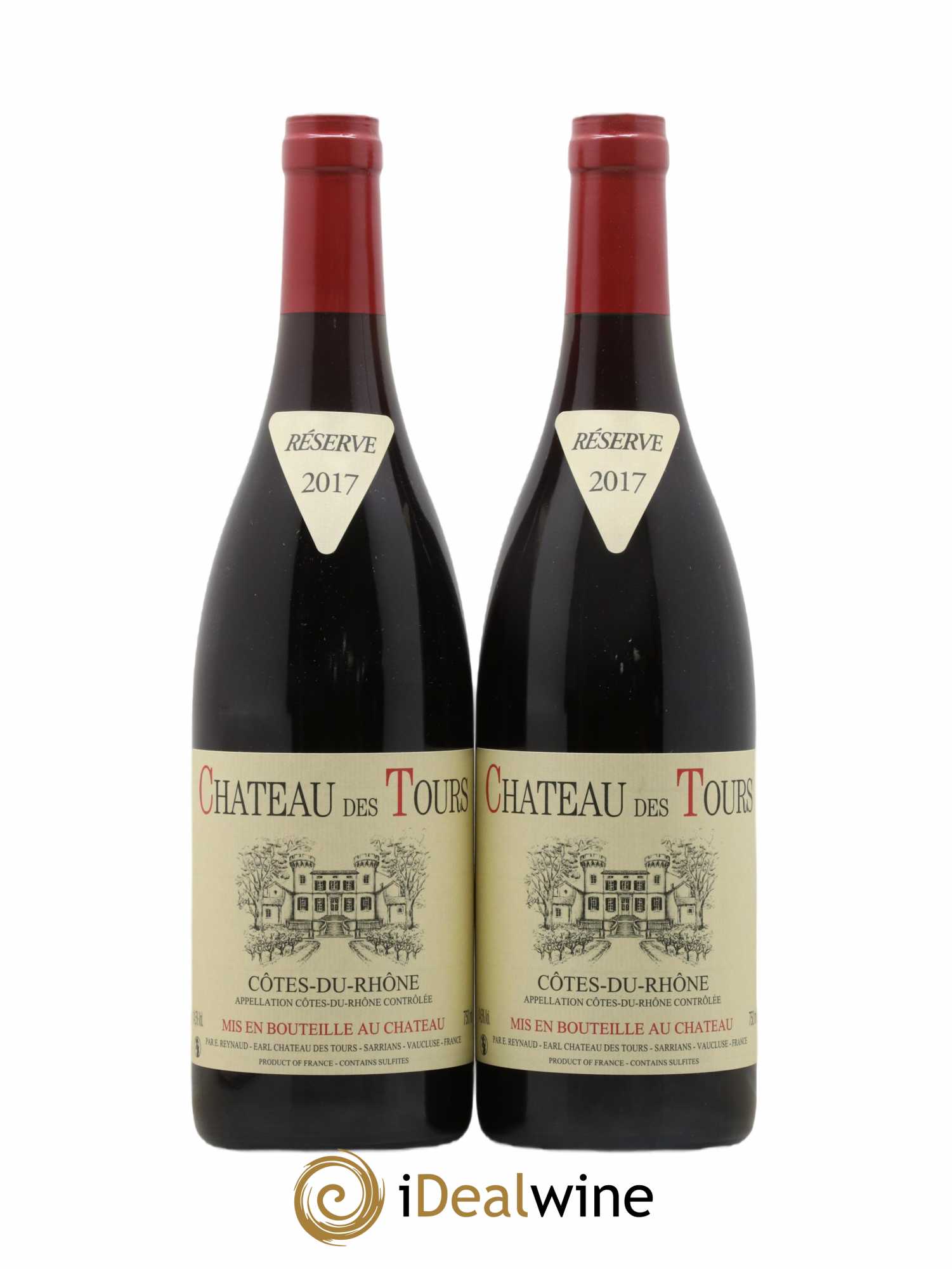 Côtes-du-Rhône Château des Tours Emmanuel Reynaud 2017 - Posten von 2 Flaschen - 0
