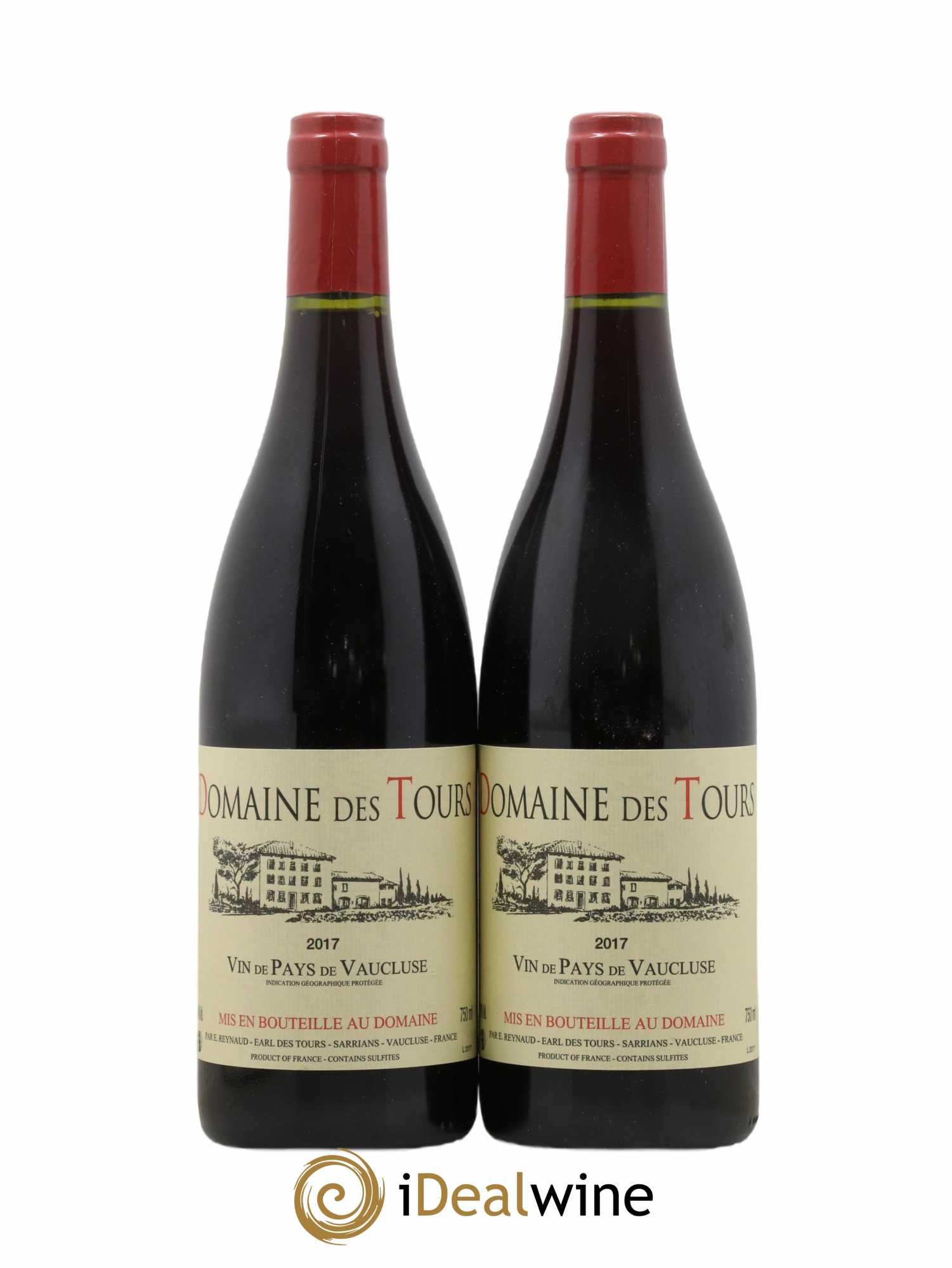 Vaucluse (Vin de Pays de Vaucluse) Domaine des Tours Emmanuel Reynaud 2017 - Lot de 2 bouteilles - 0