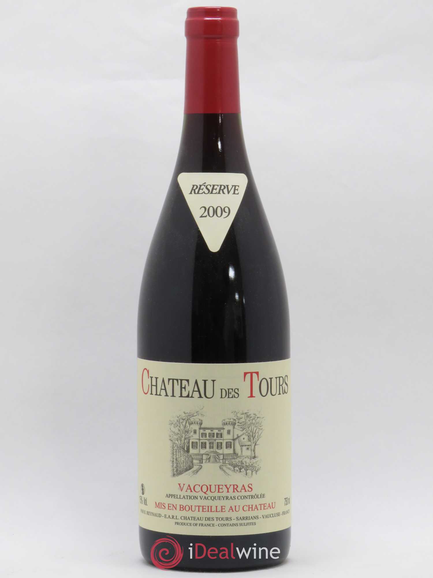 Vacqueyras Château des Tours Emmanuel Reynaud 2009 - Lot de 1 bouteille - 0