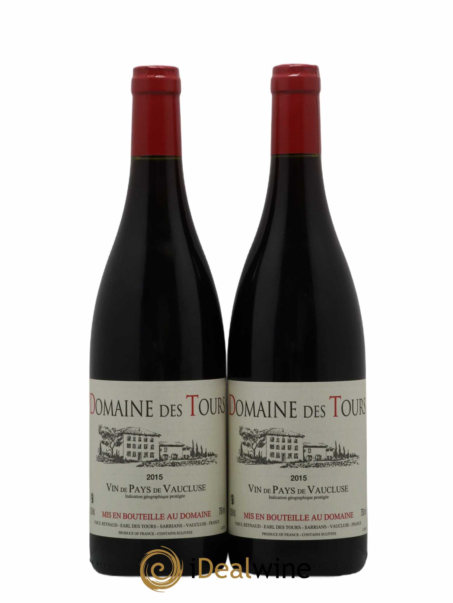 Vaucluse (Vin de Pays de Vaucluse) Domaine des Tours Emmanuel Reynaud 2015 - Lot de 2 bouteilles - 0