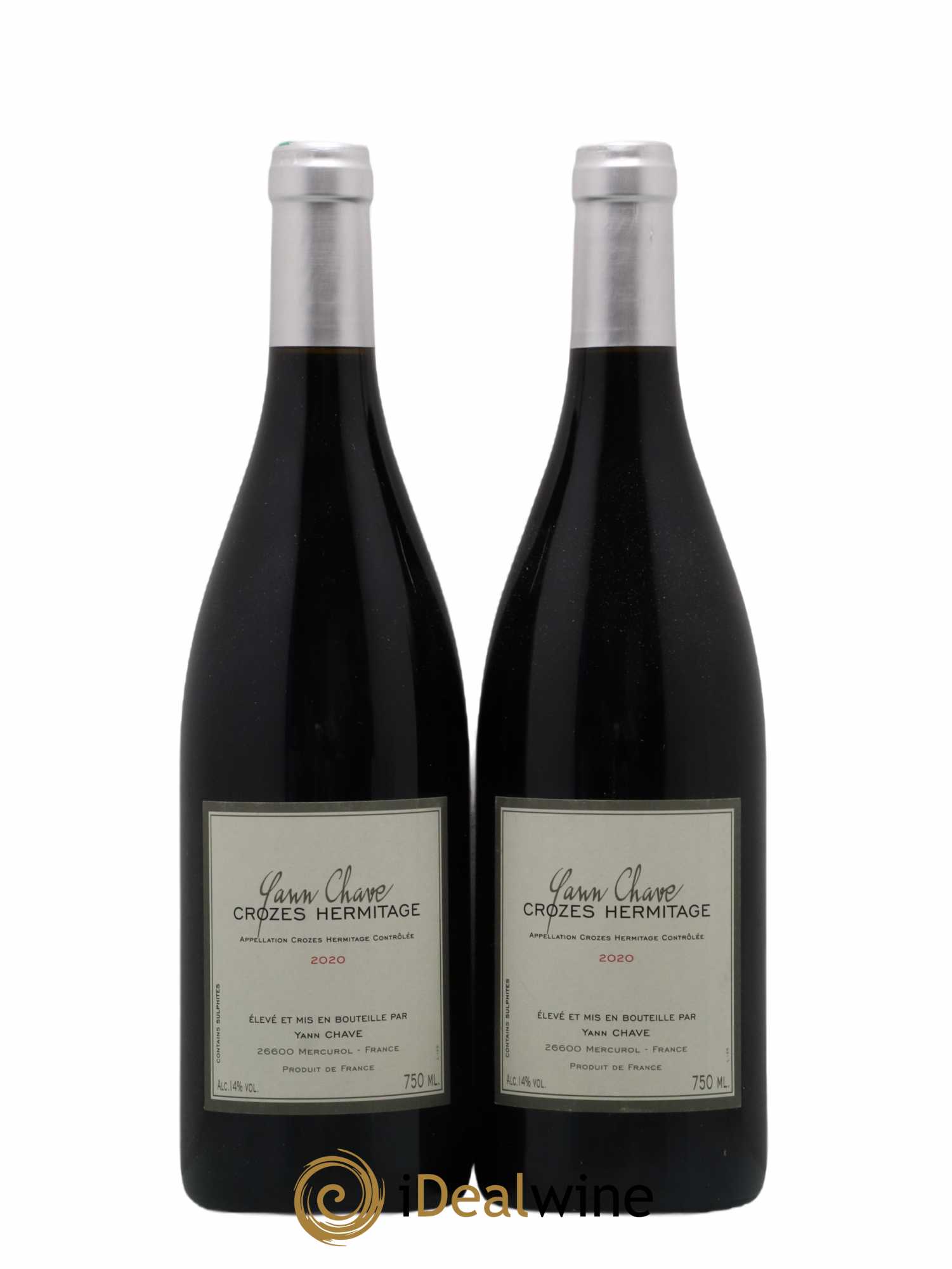 Crozes-Hermitage Yann Chave 2020 - Lot de 2 bouteilles - 0