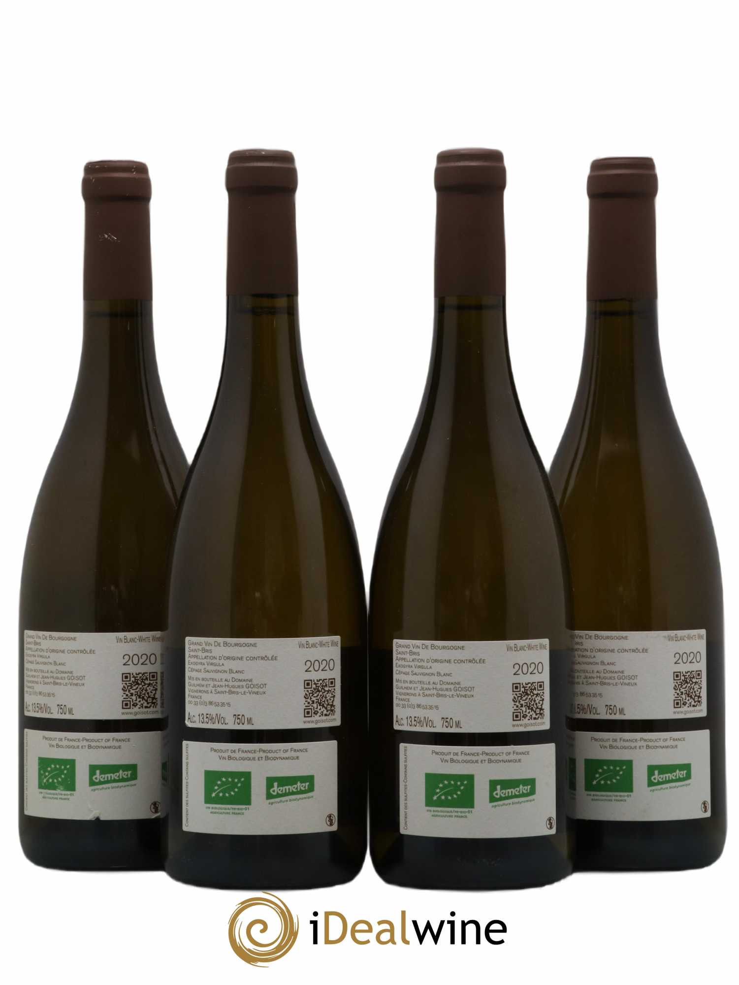 Saint-Bris Exogyra Virgula Goisot 2020 - Lot of 4 bottles - 1