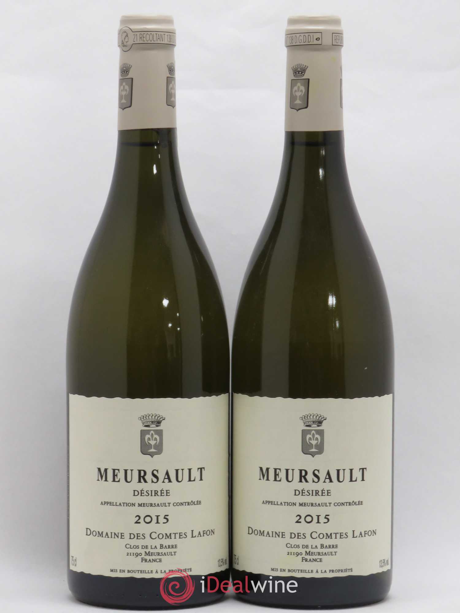 Meursault Désirée Comtes Lafon (Domaine des) 2015 - Lot de 2 bouteilles - 0