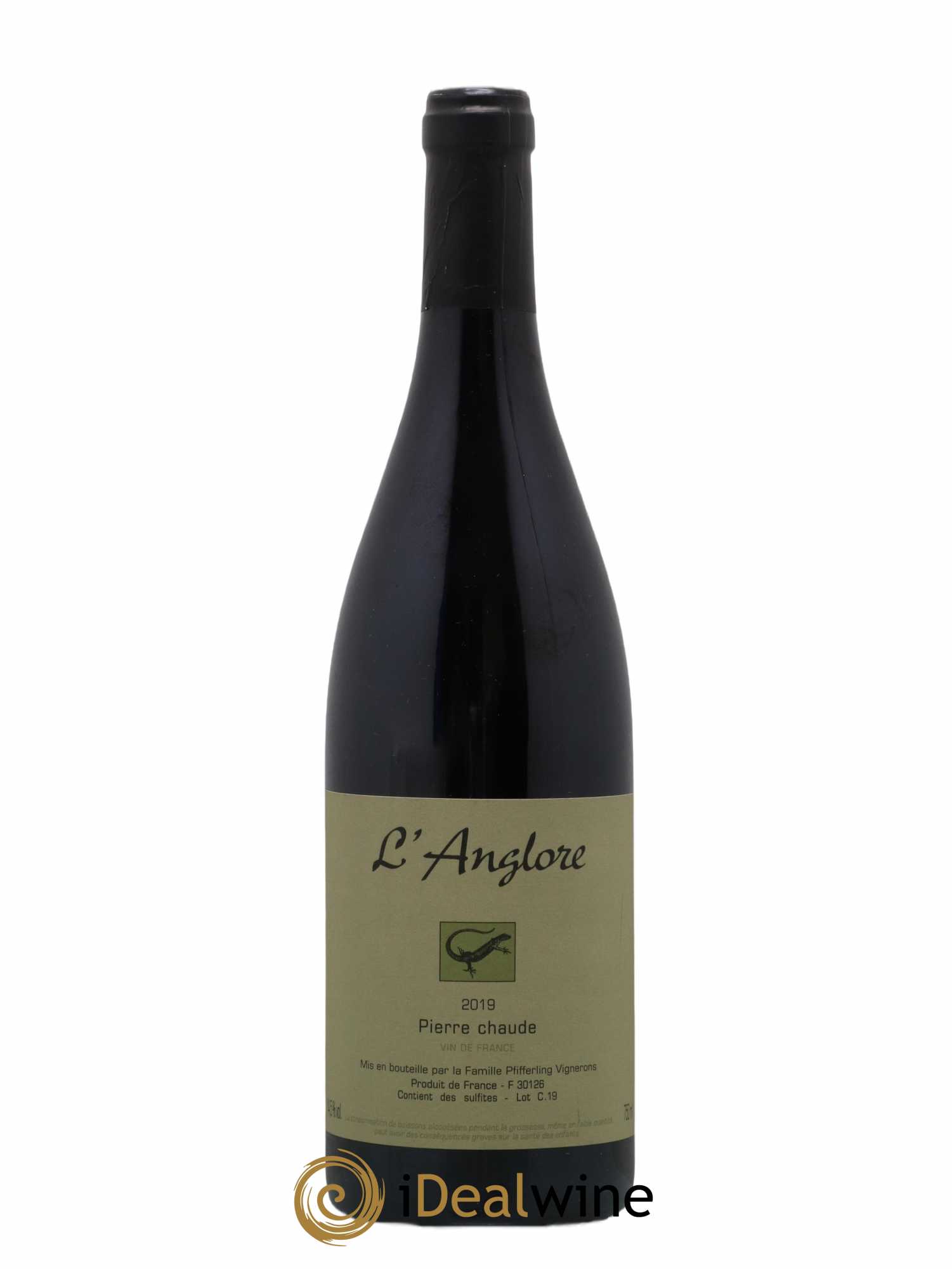 Vin de France Pierre chaude L'Anglore 2019 - Lot de 1 bouteille - 0